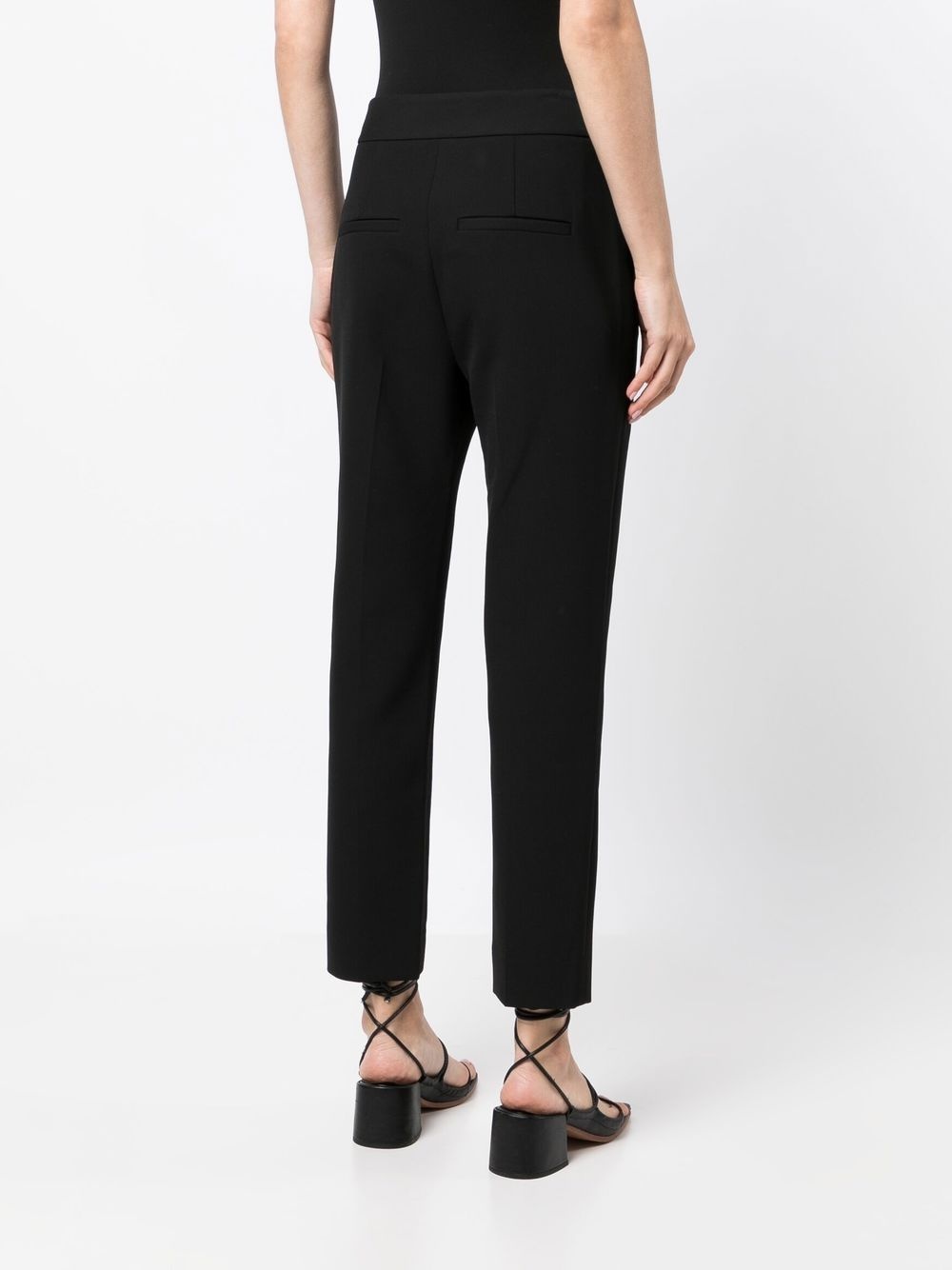 cropped high-waisted trousers - 4