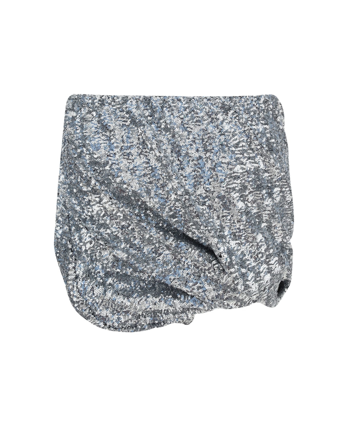 Silver Polyester Skirt - 2