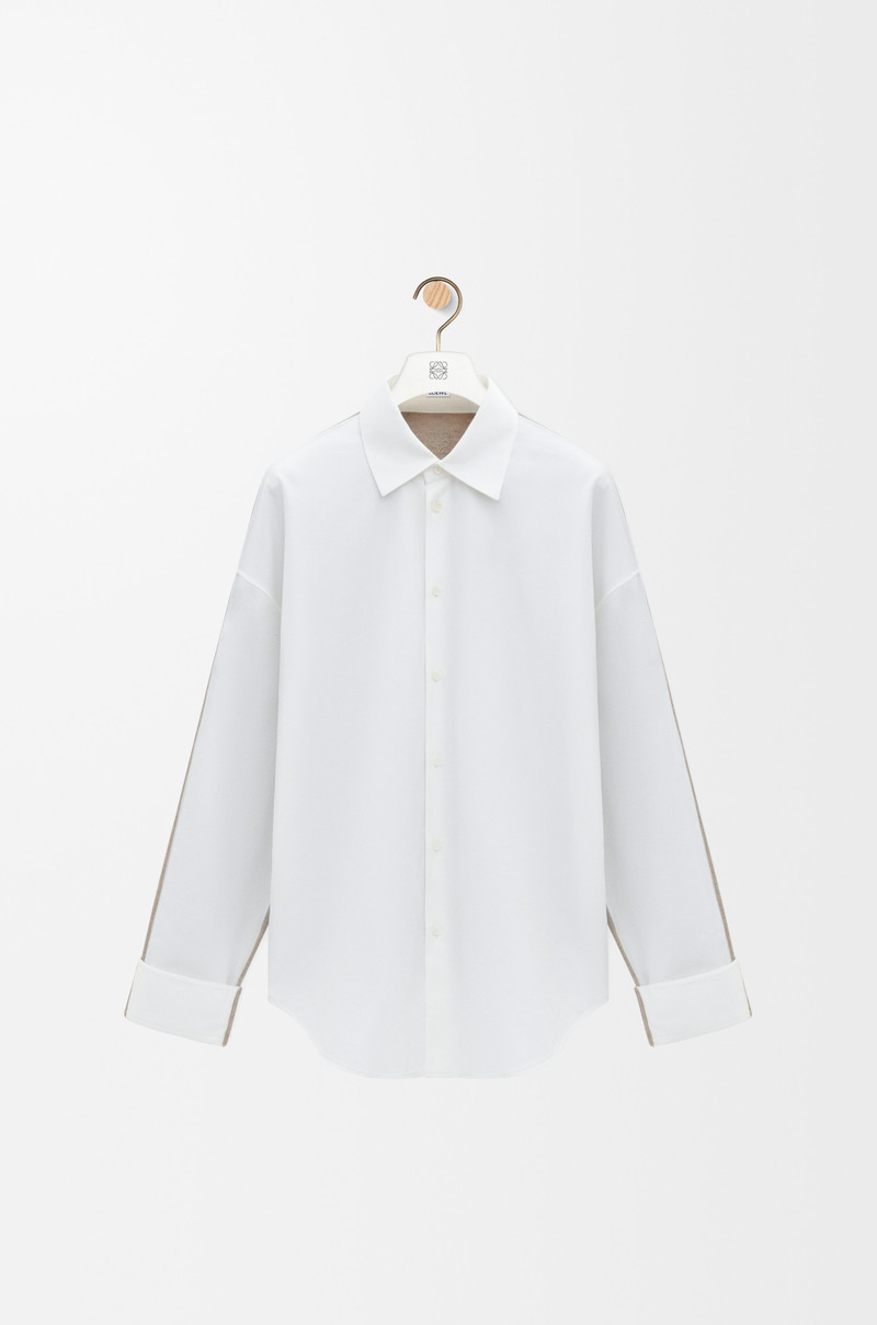Hybrid shirt in cotton and wool 1
