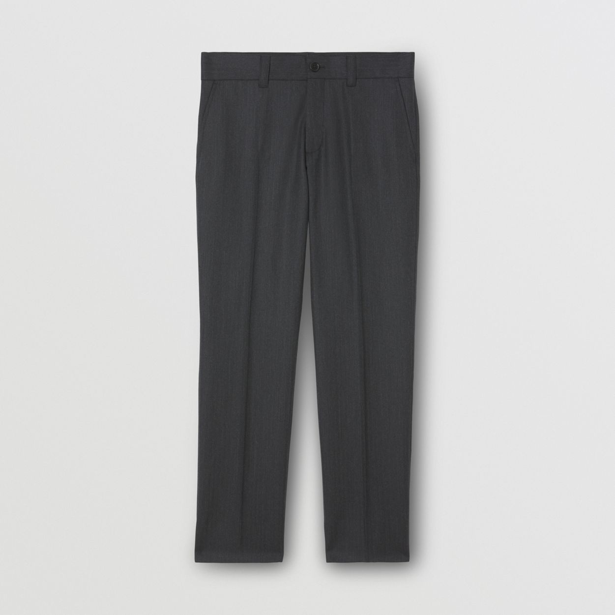 Herringbone Wool Tailored Trousers - 1