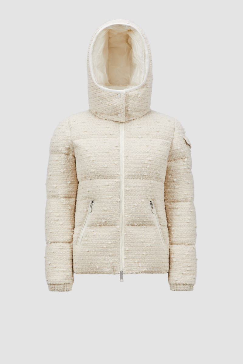 Moncler Fourmines Tweed Short Down Jacket | REVERSIBLE