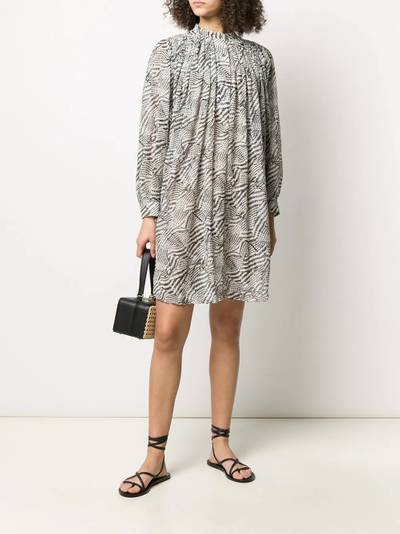 Isabel Marant abstract-print gathered shift dress outlook