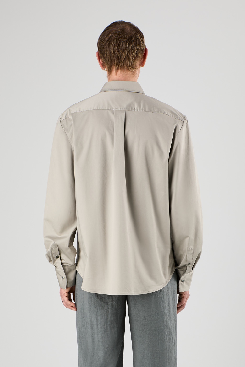 Gray Cotton Shirt - 3
