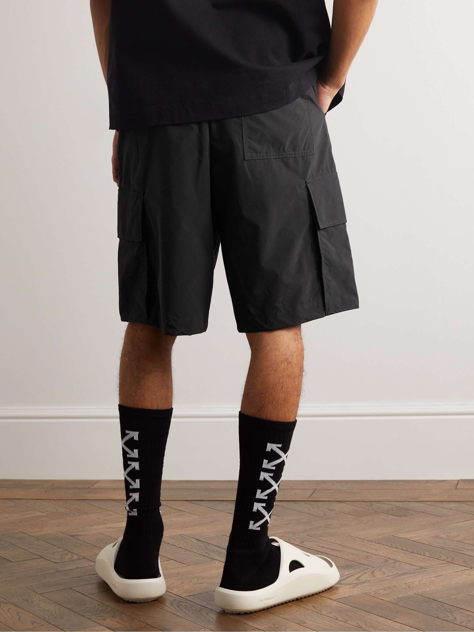 Indust Wide-Leg Belted Shell Cargo Shorts - 5