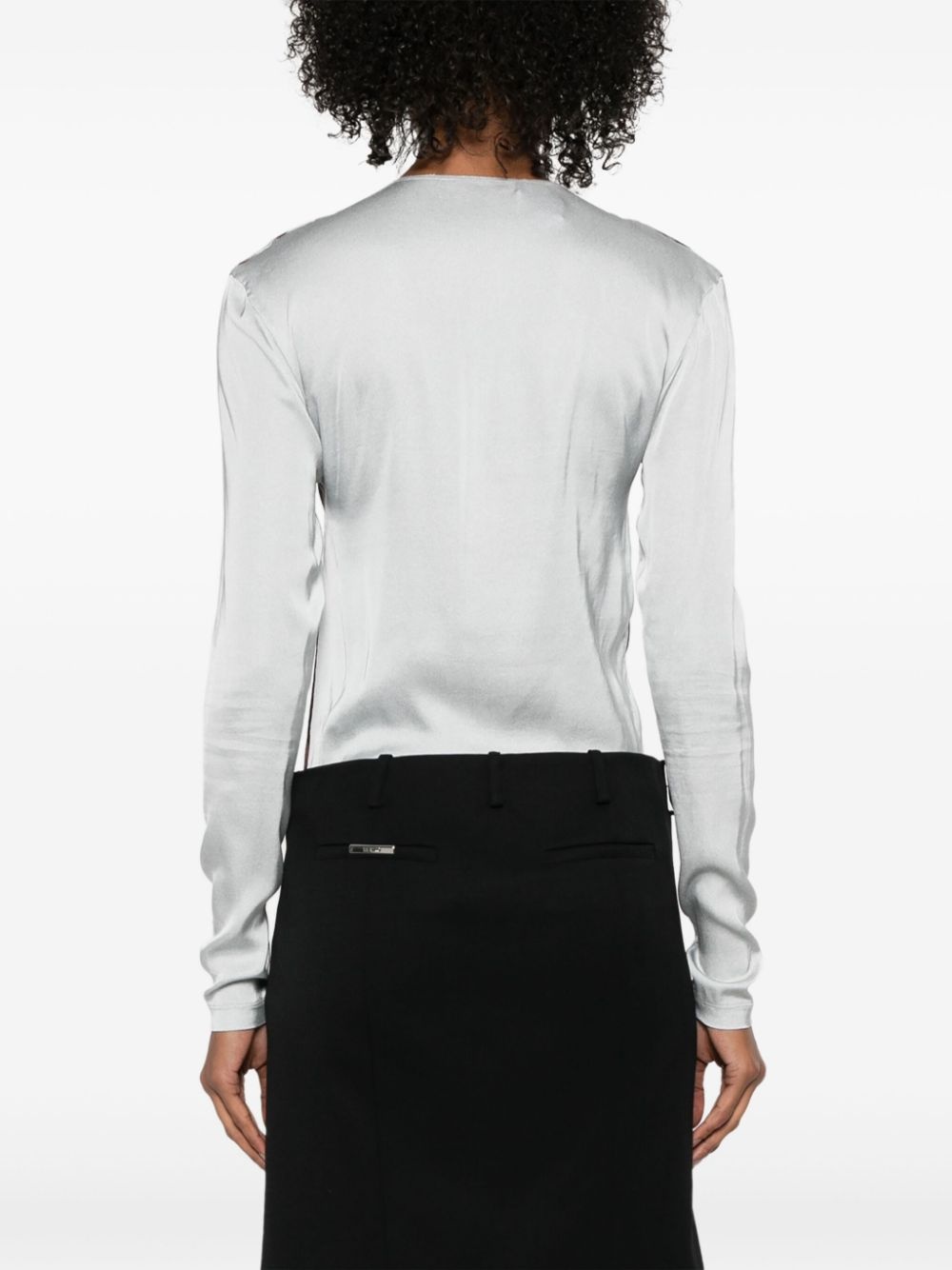 virgin wool midi skirt - 4