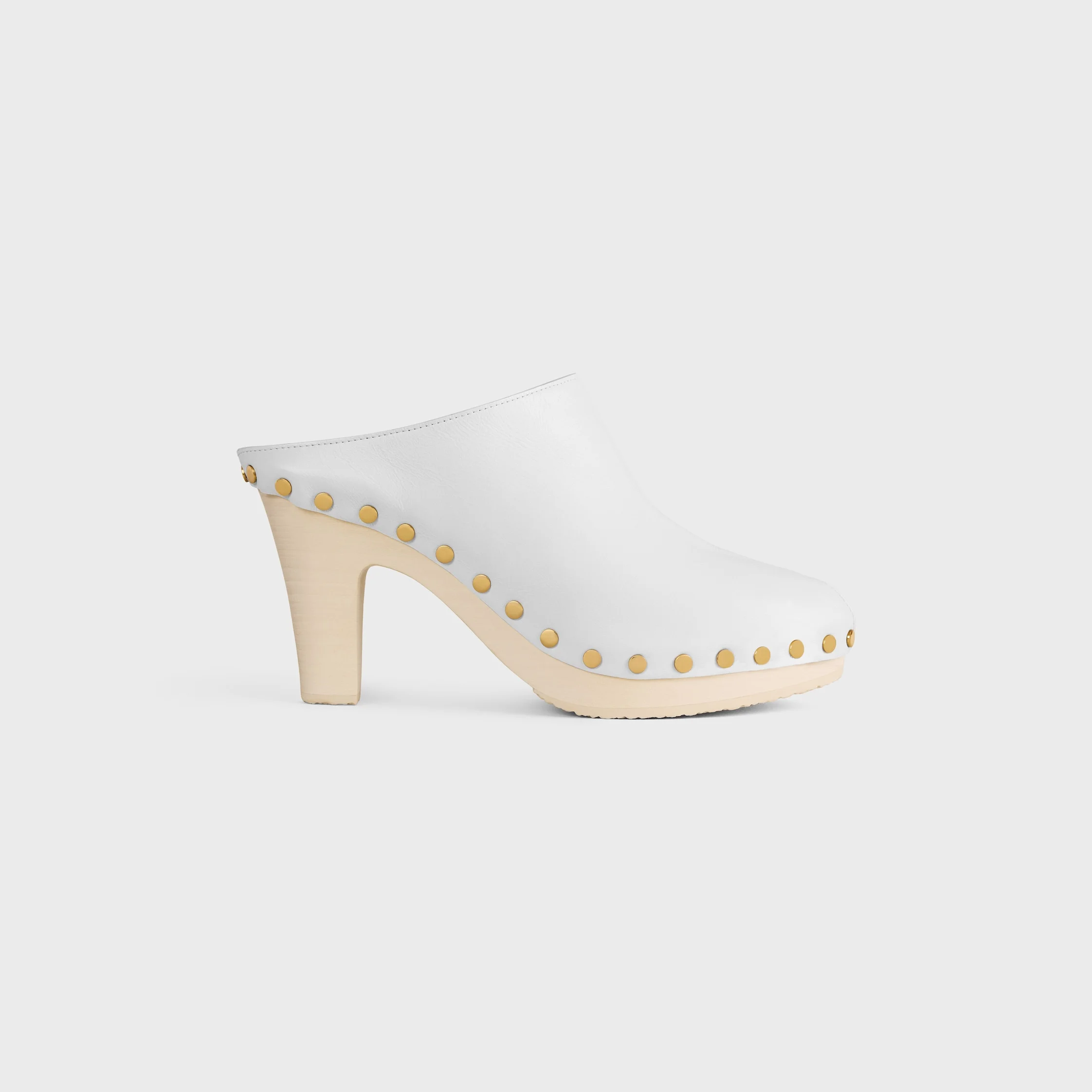 RIVE HEELED CLOG IN CALFSKIN - 1