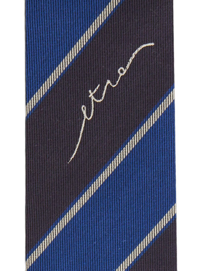 Etro diagonal stripe pattern tie outlook