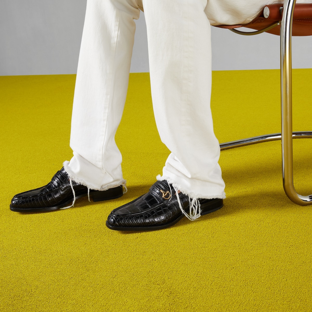 Men's crocodile Horsebit loafer - 3