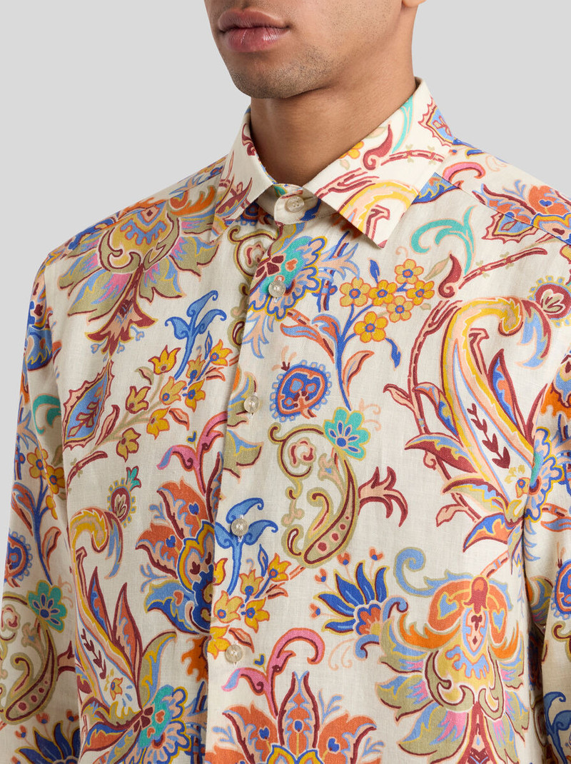 Etro PRINTED LINEN SHIRT outlook