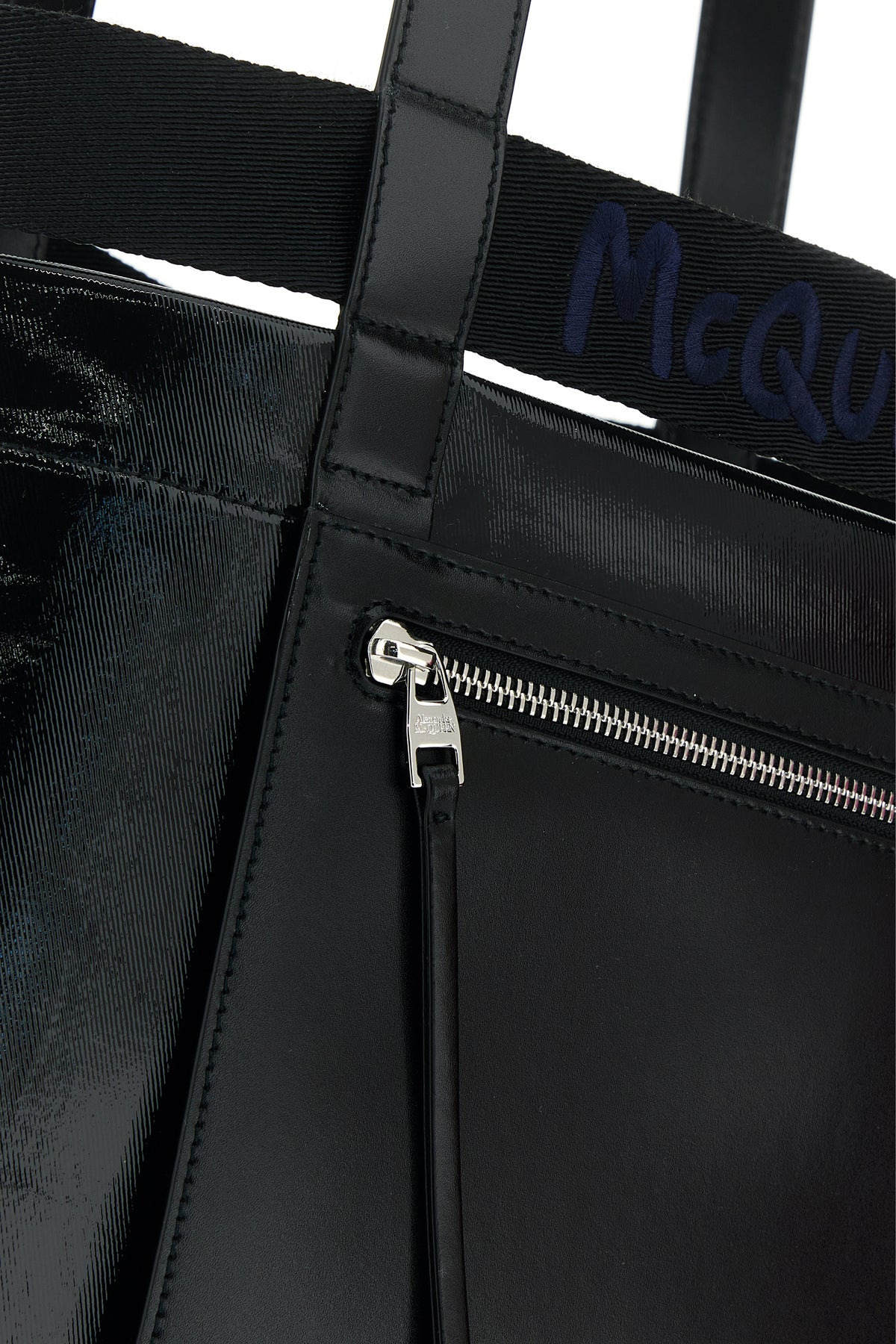 Black canvas shopping bag - 4