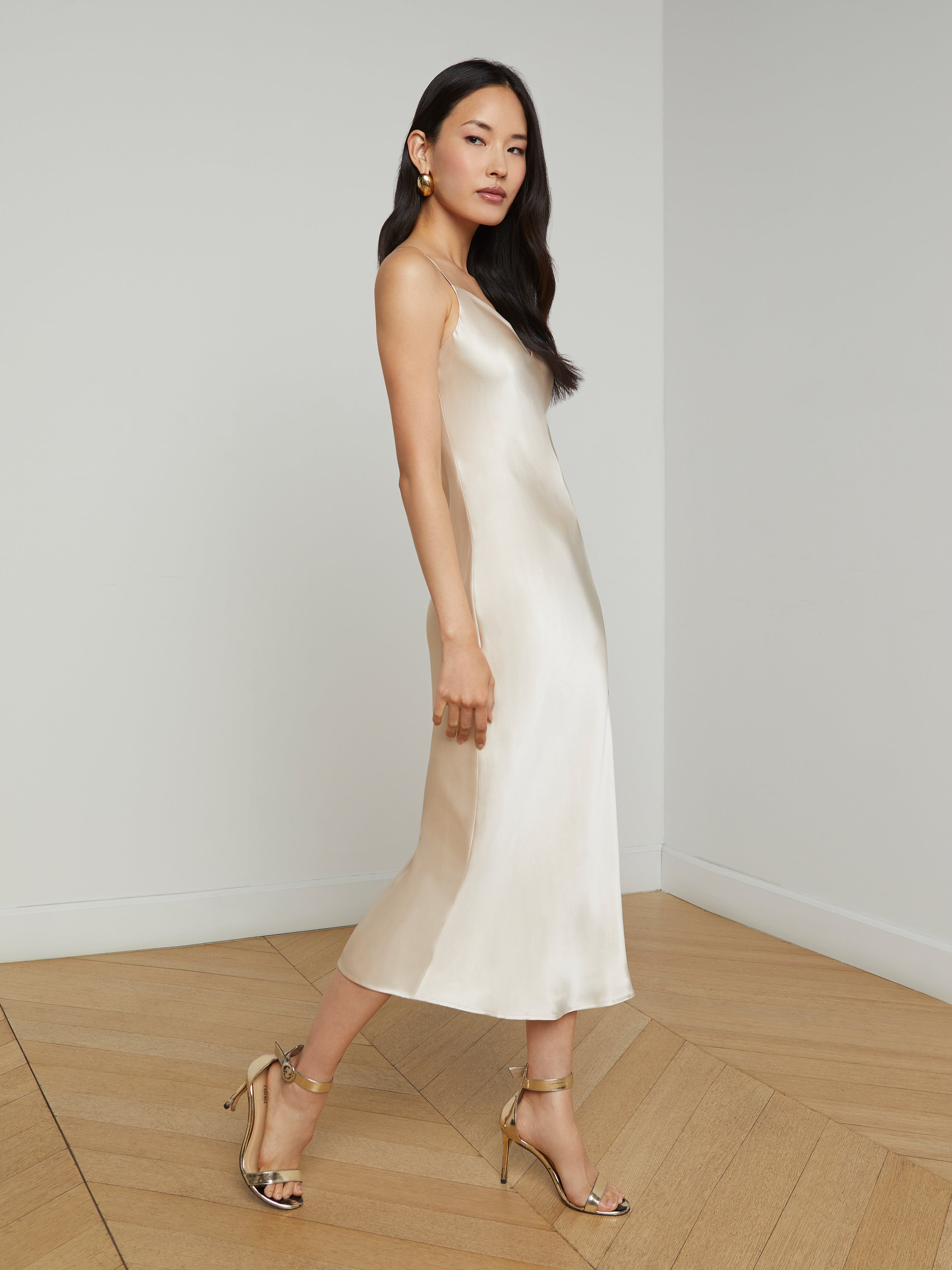 Seridie Silk Slip Dress - 3