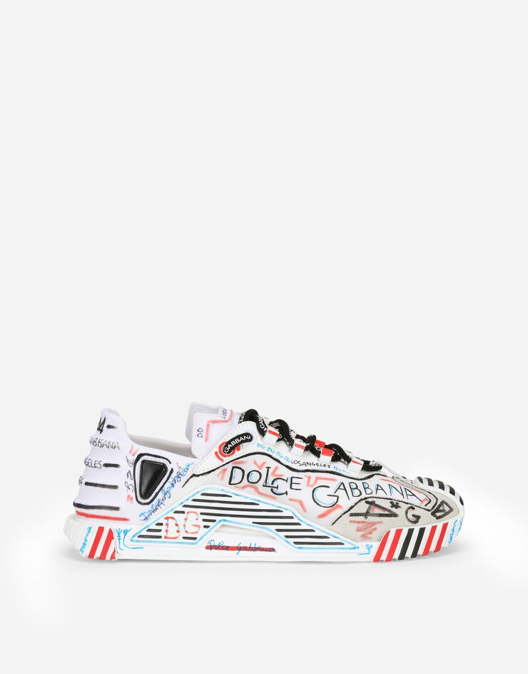 Mixed-materials Los Angeles NS1 slip-on sneakers - 1