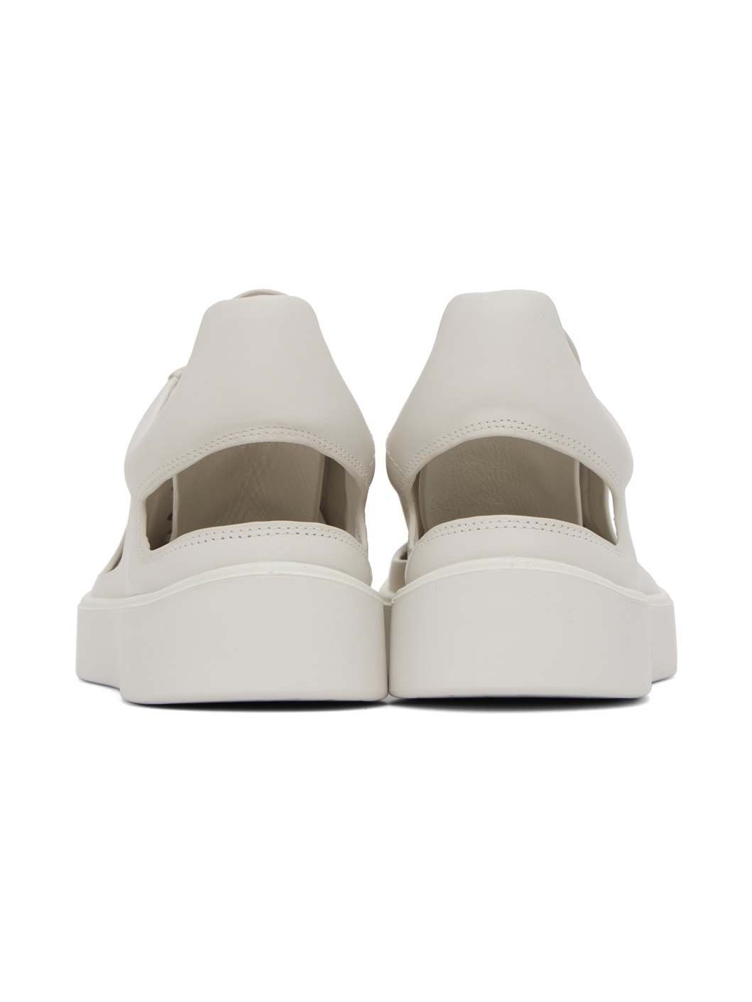 White Kostas Murkudis Edition Cutout Sneakers - 2