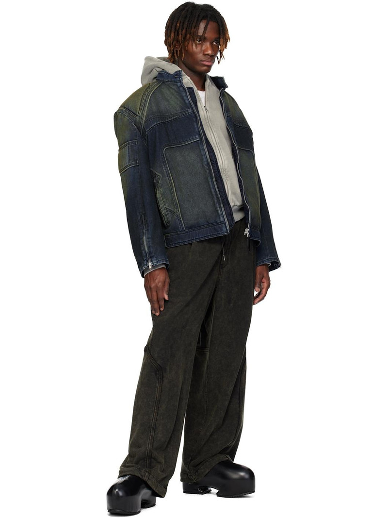 JUUN.J Juun. J Khaki Garment Dyed Wide Sweatpants outlook