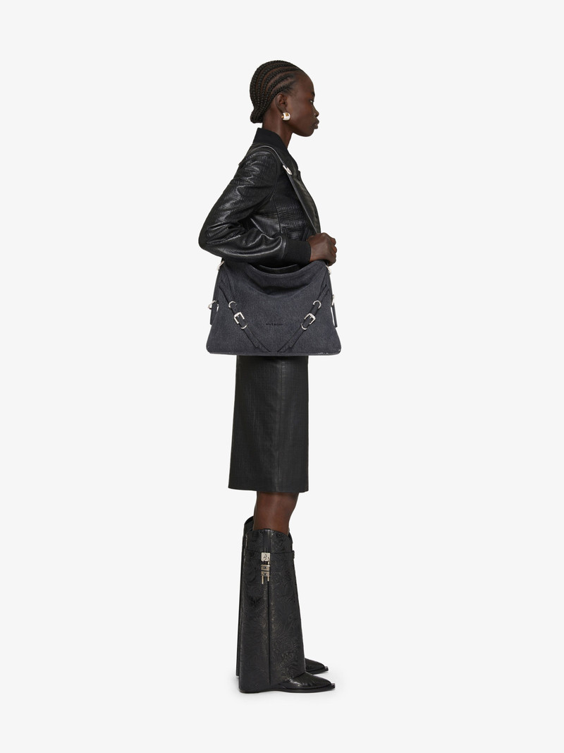 Givenchy MEDIUM VOYOU BAG IN DENIM outlook