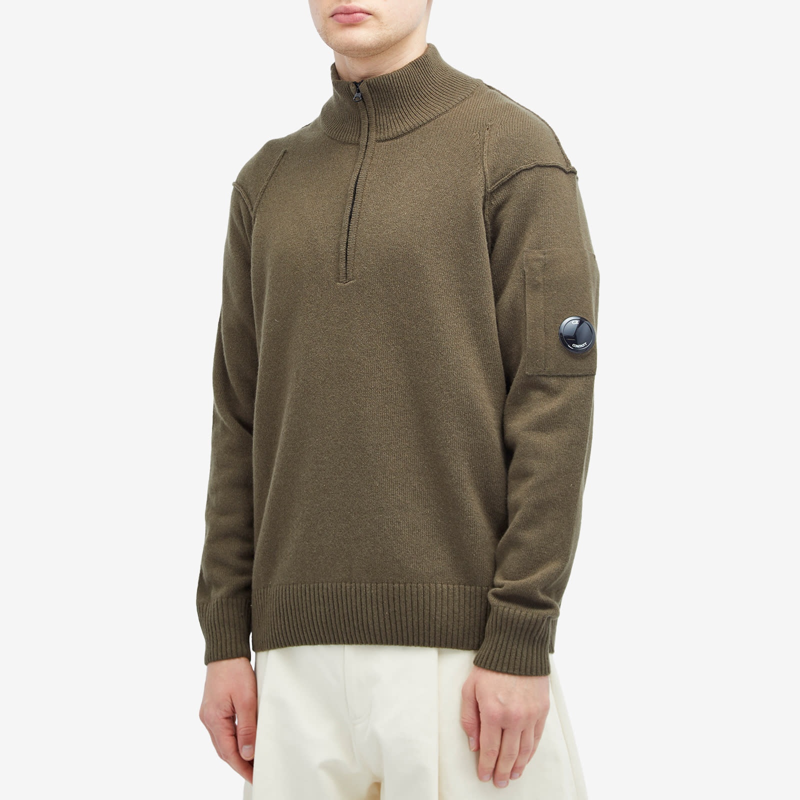 C.P. Company Lambswool Grs Half Zip Knit - 2