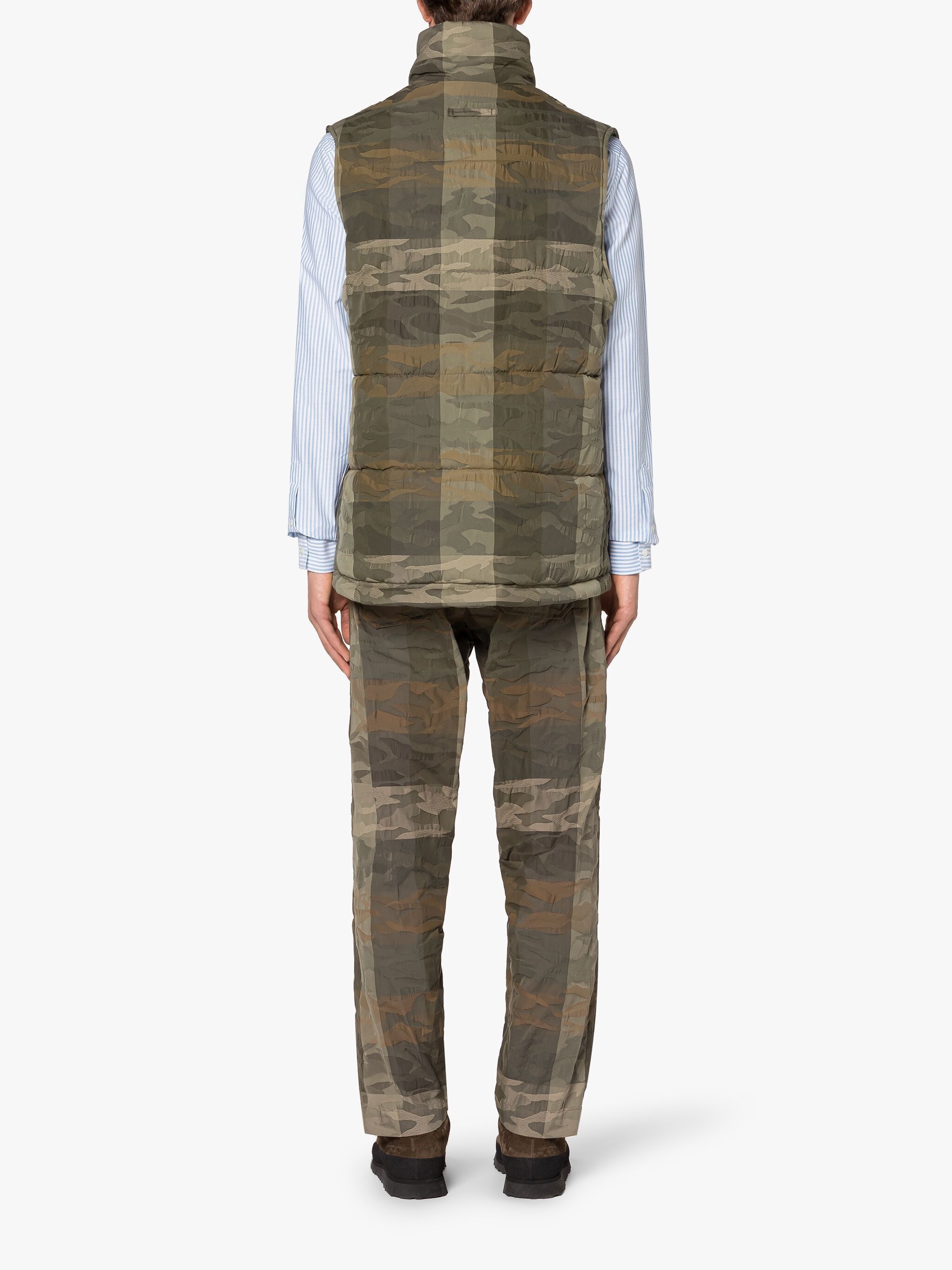 OSAKA MILITARY CAMO COTTON & NYLON GILET - 3