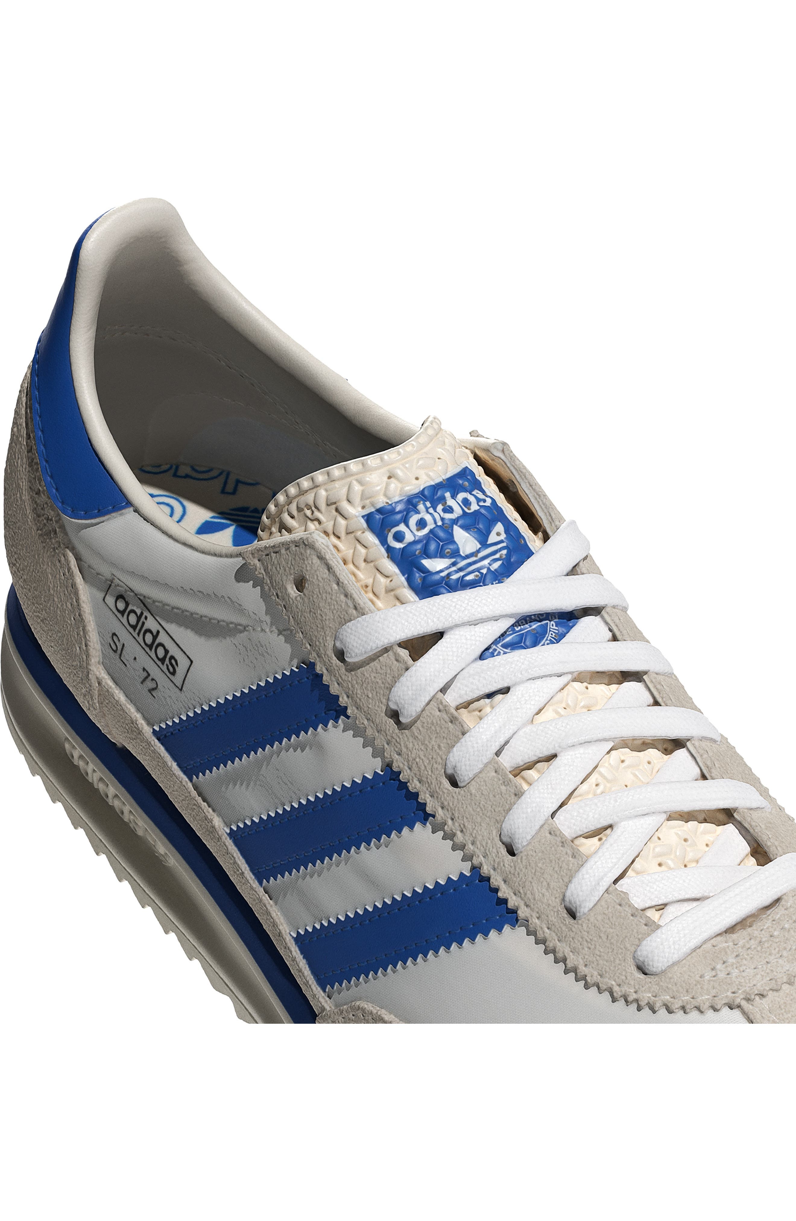 adidas SL 72 RS Sneaker in Chalk White/blue/white at Nordstrom - 9