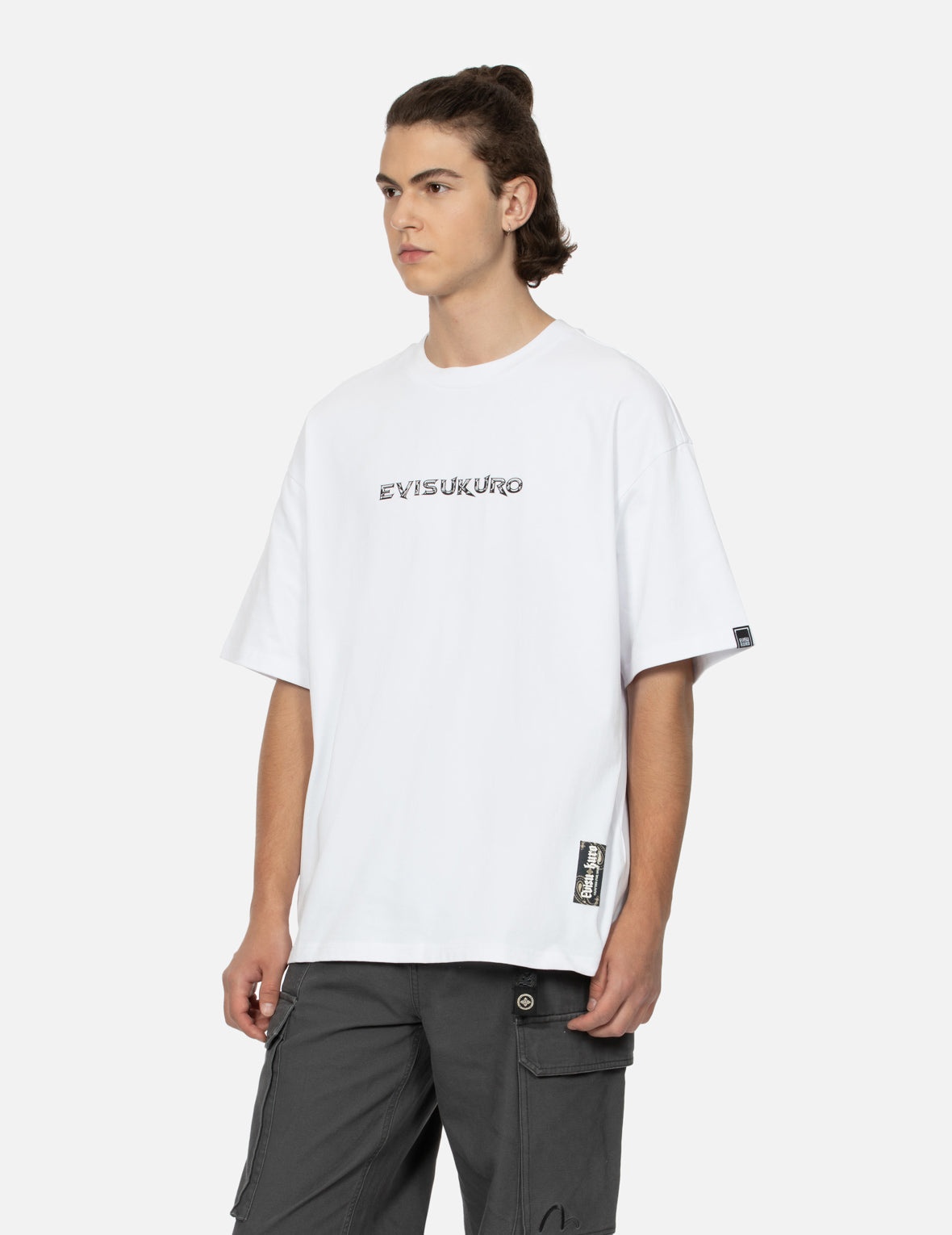 Logo and Slogan Prints Loose Fit T-shirt - 8