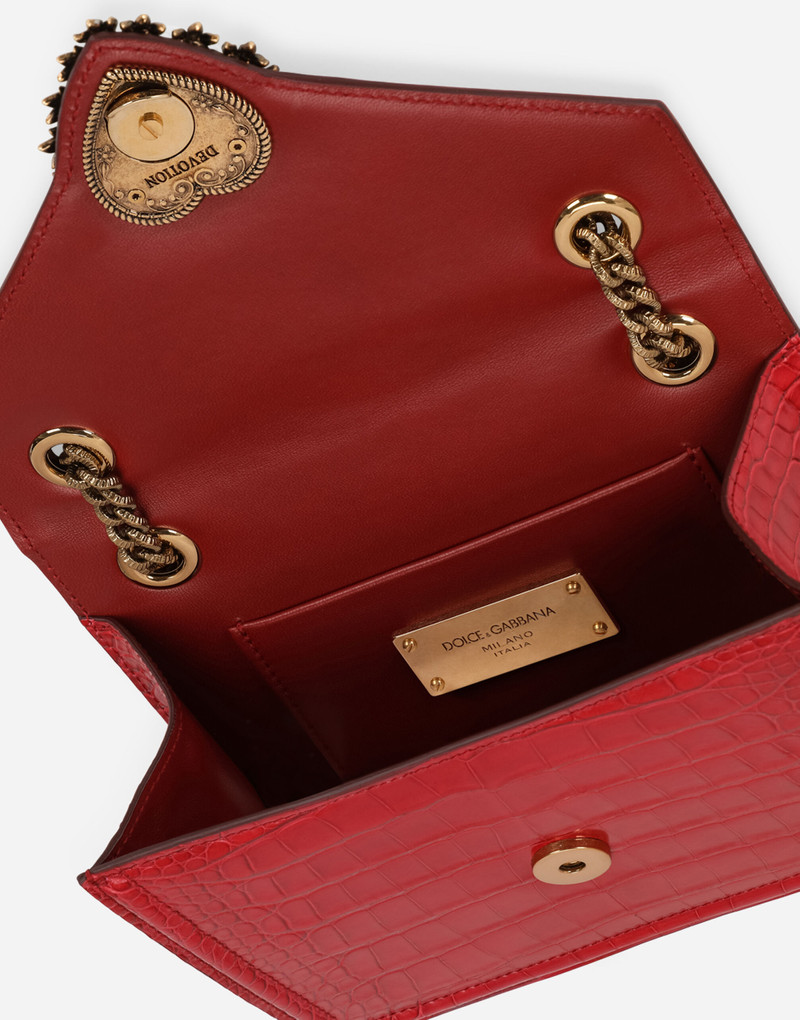 Medium crocodile skin Devotion bag 4