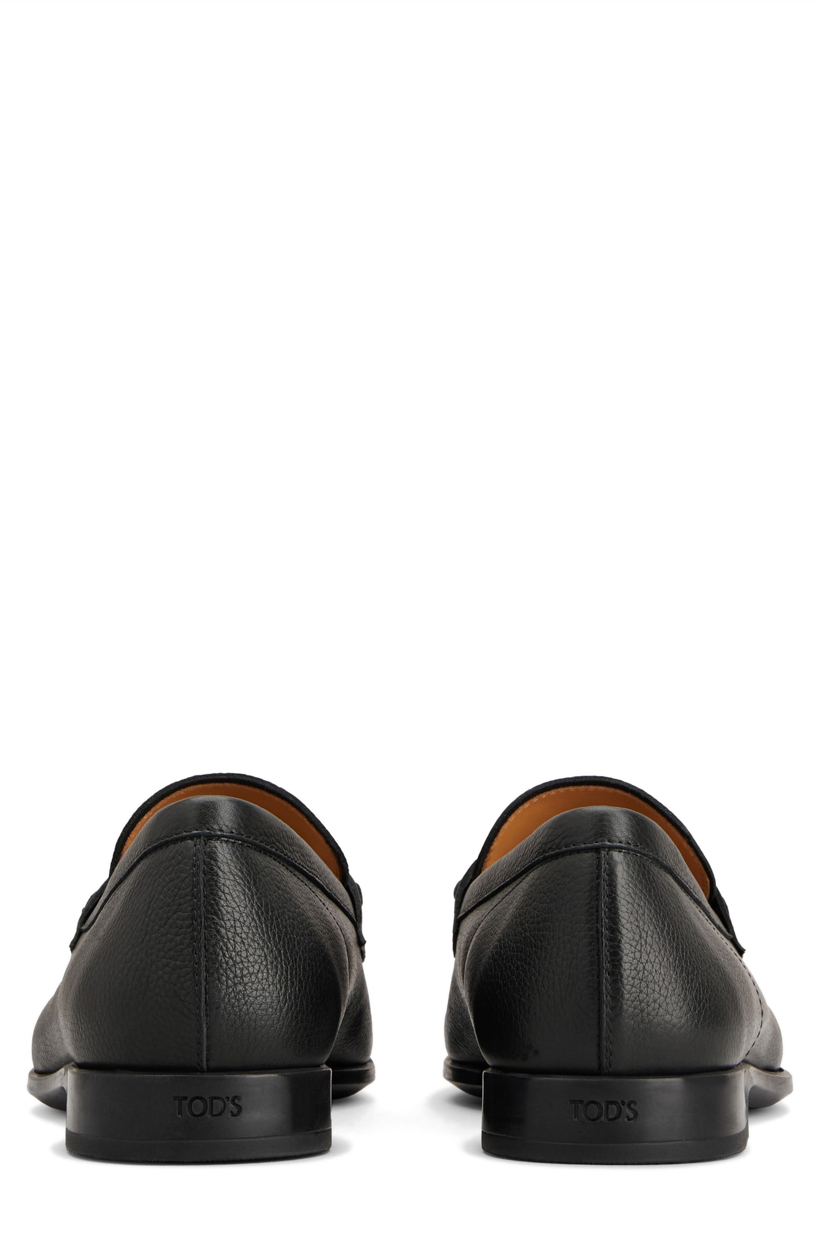 Tod's Calfskin Leather Penny Loafer in Nero at Nordstrom - 5