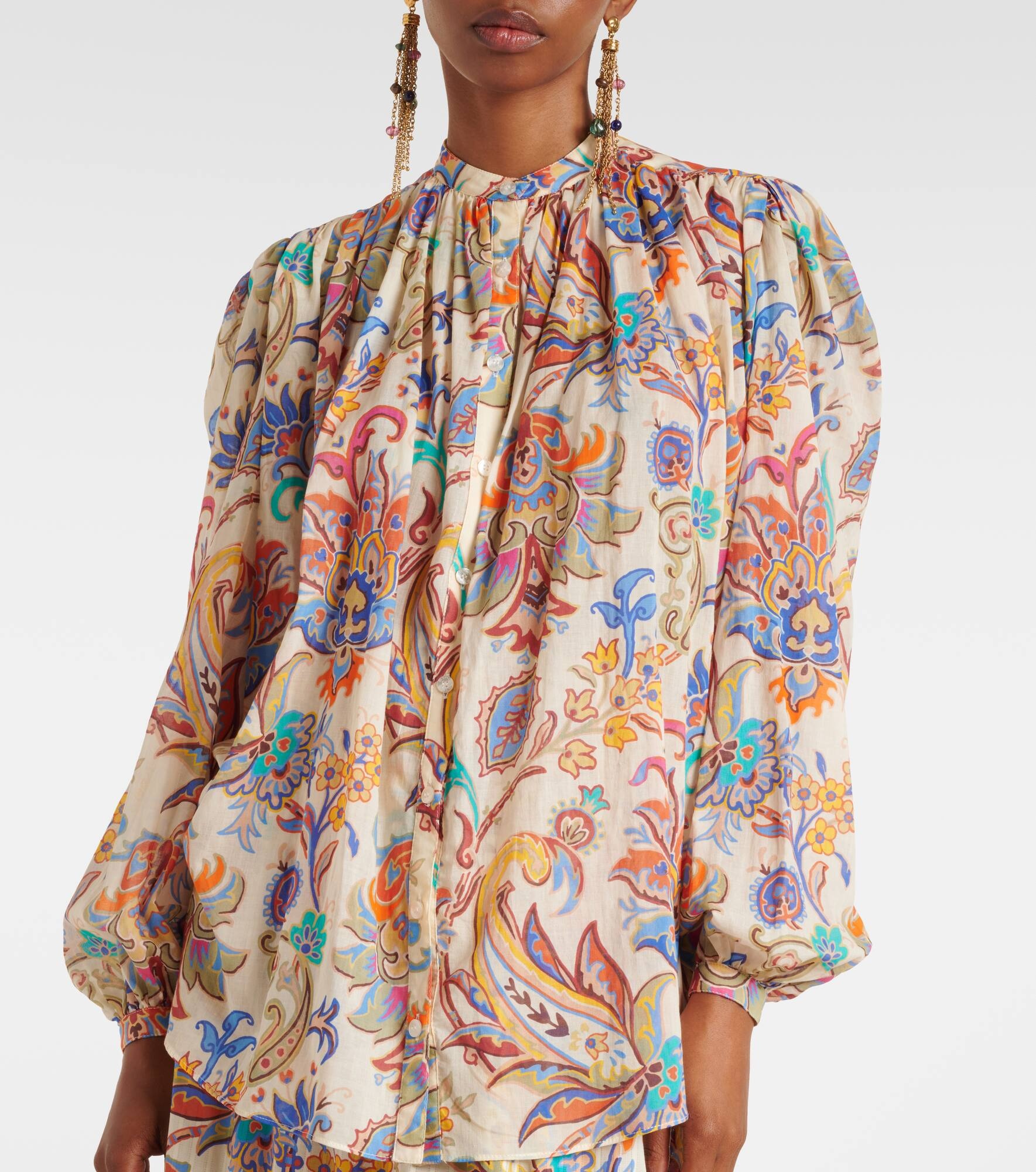 Paisley cotton blouse - 6
