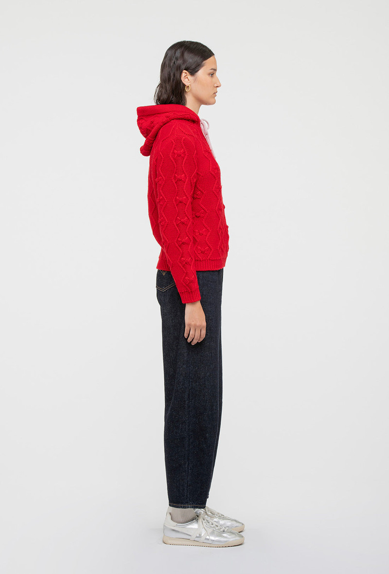Junie Hoodie - Rose Red 5