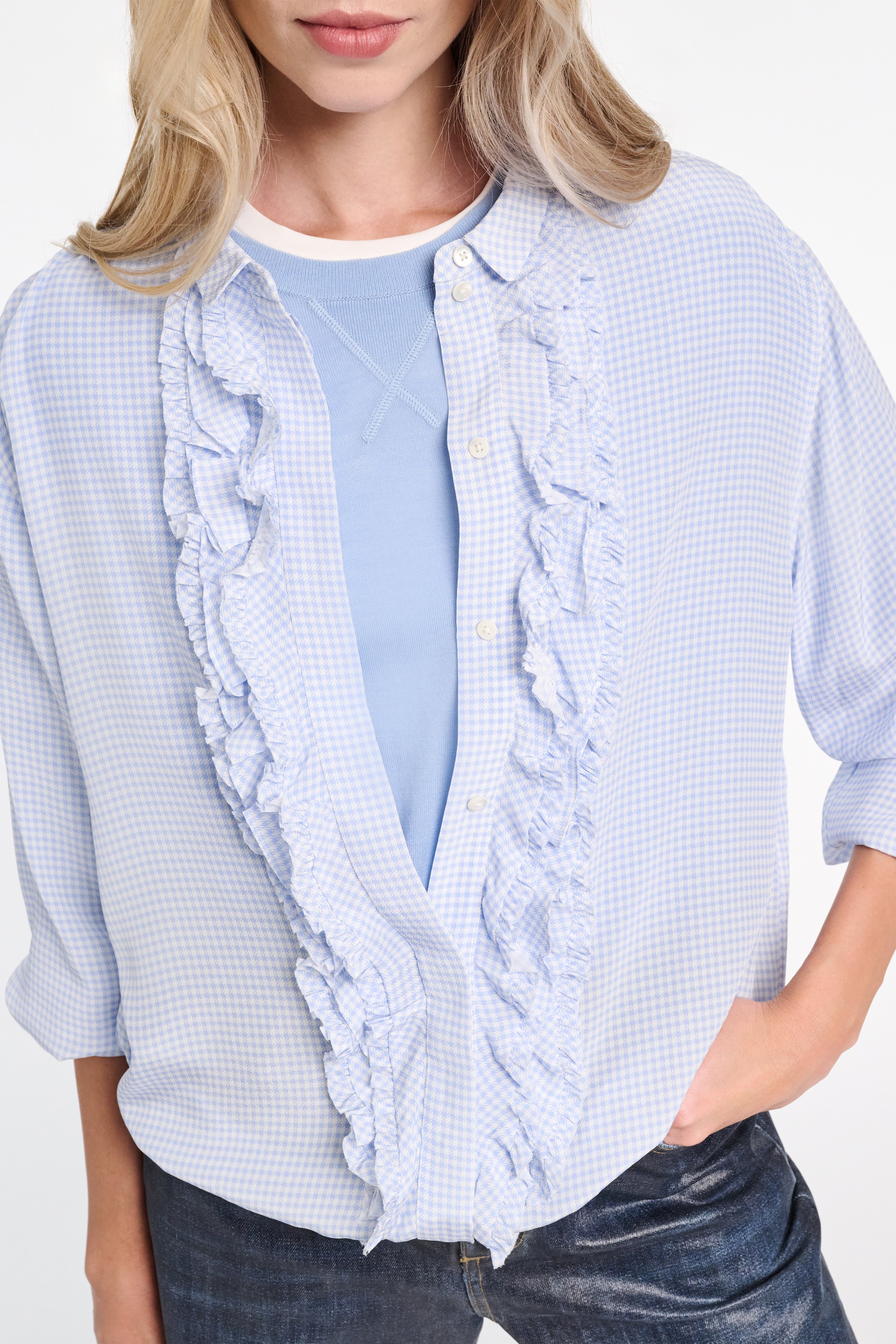 VICHY LOVE blouse - 5