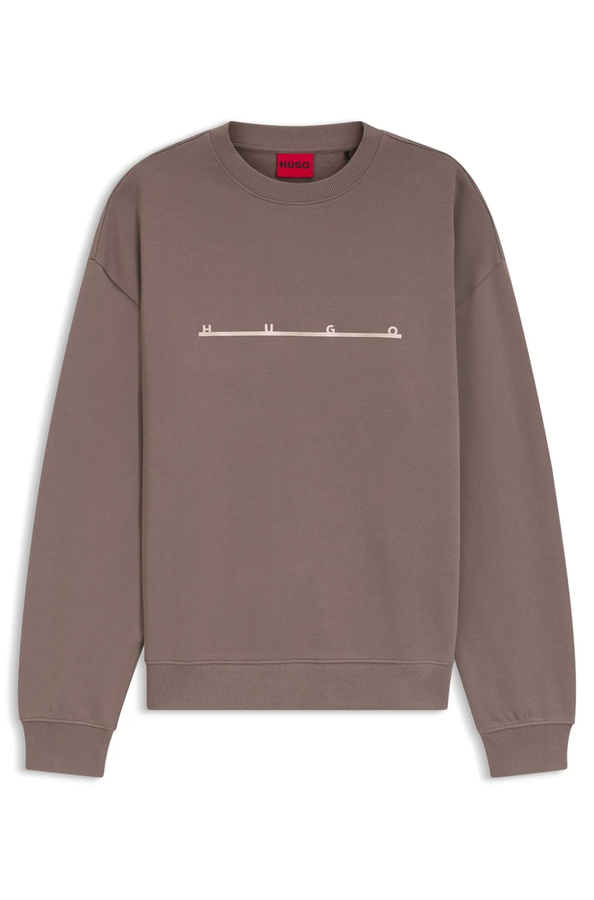 COTTON SWEATSHIRT WITH SPACED LOGO PRINT - 1