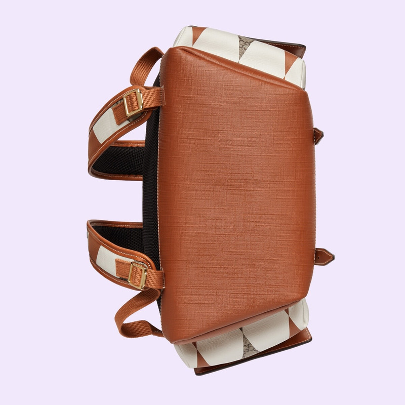 Ophidia GG rhombus print backpack 9