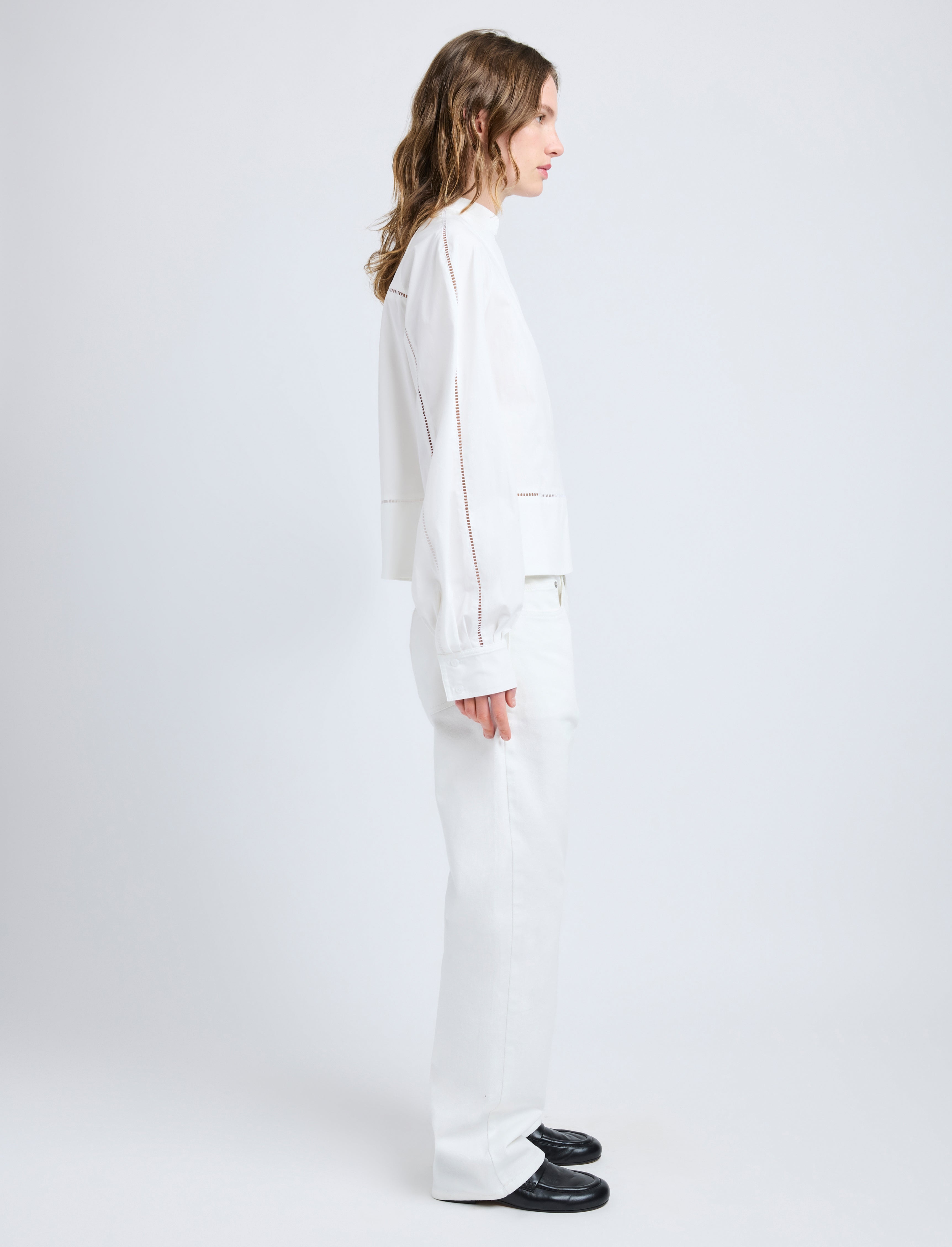 Grayson Top in Eco Cotton Poplin - 4