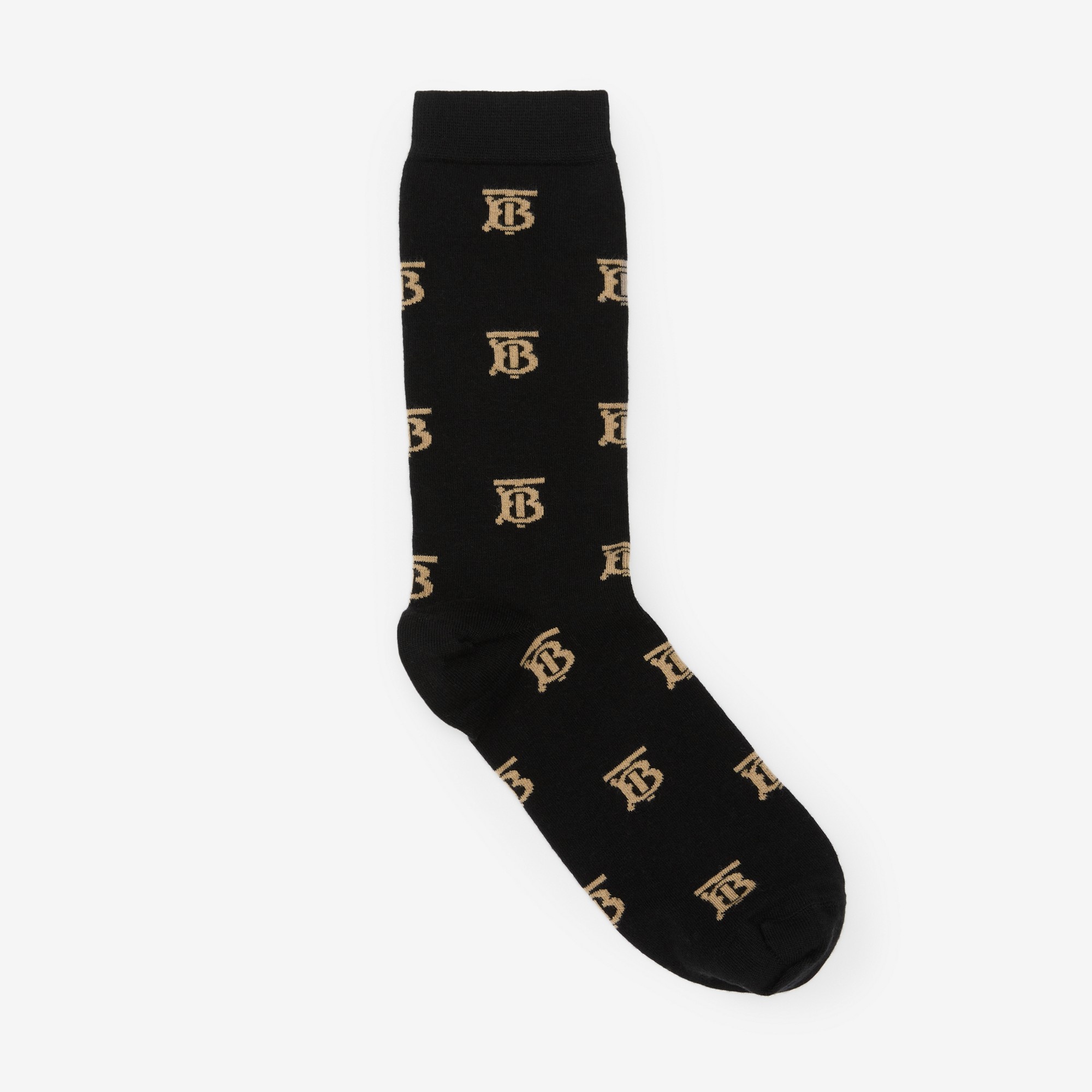 Monogram Motif Cotton Cashmere Blend Socks - 1