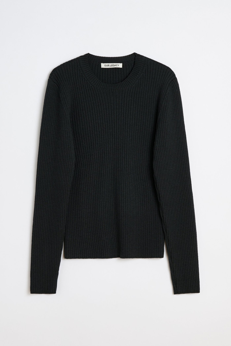 Compact Roundneck Off Black Rustic Merino 1