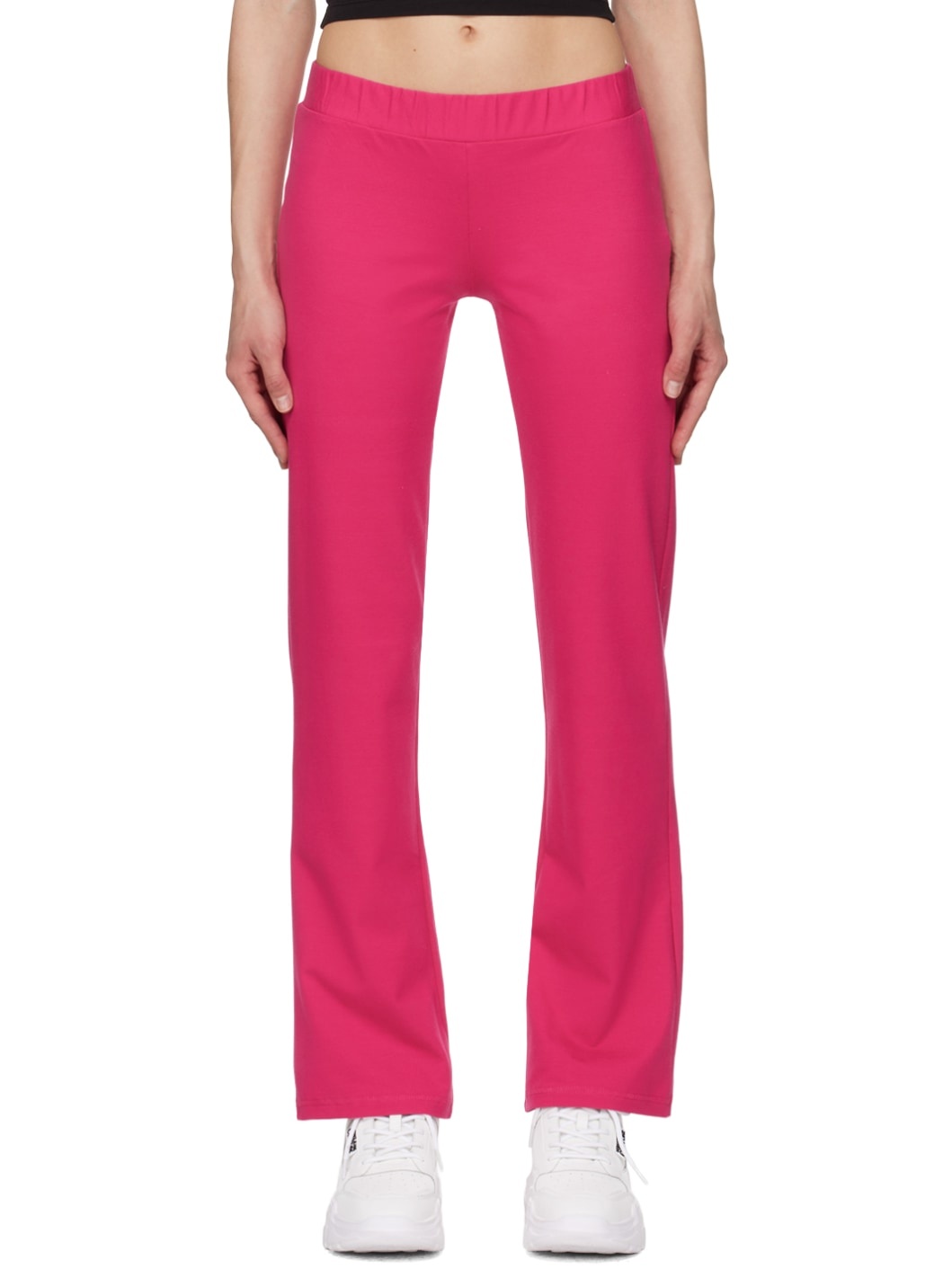 Pink Crystal-Cut Lounge Pants - 1