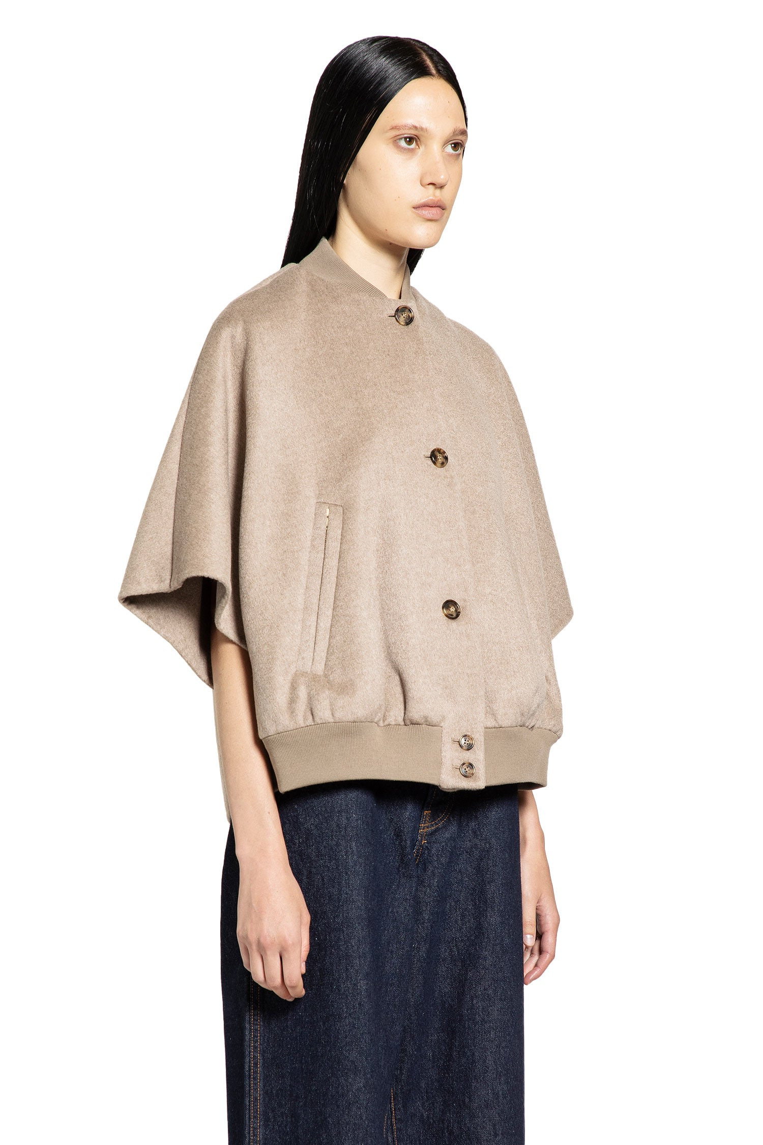 Lightweight Cashmere Cape - 2