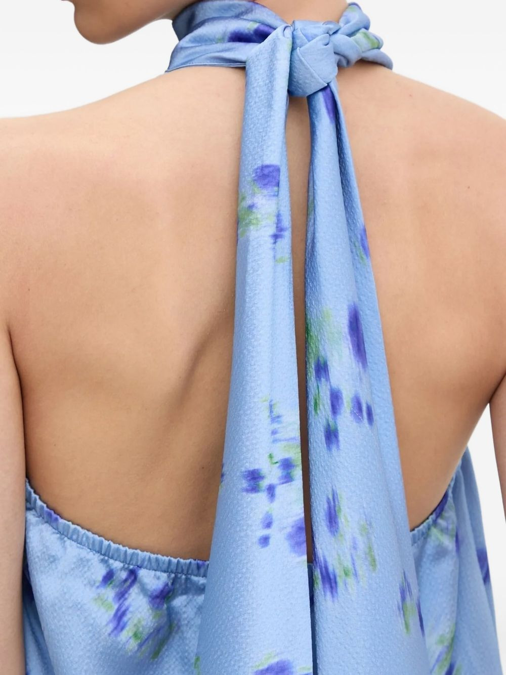 halter-neck floral-print top - 4