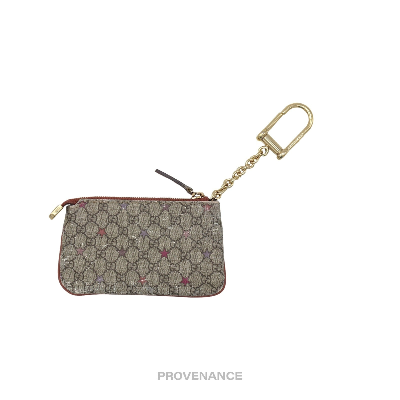 Gucci Key Pouch Cles - Micro GG Supreme Stars Red - 2
