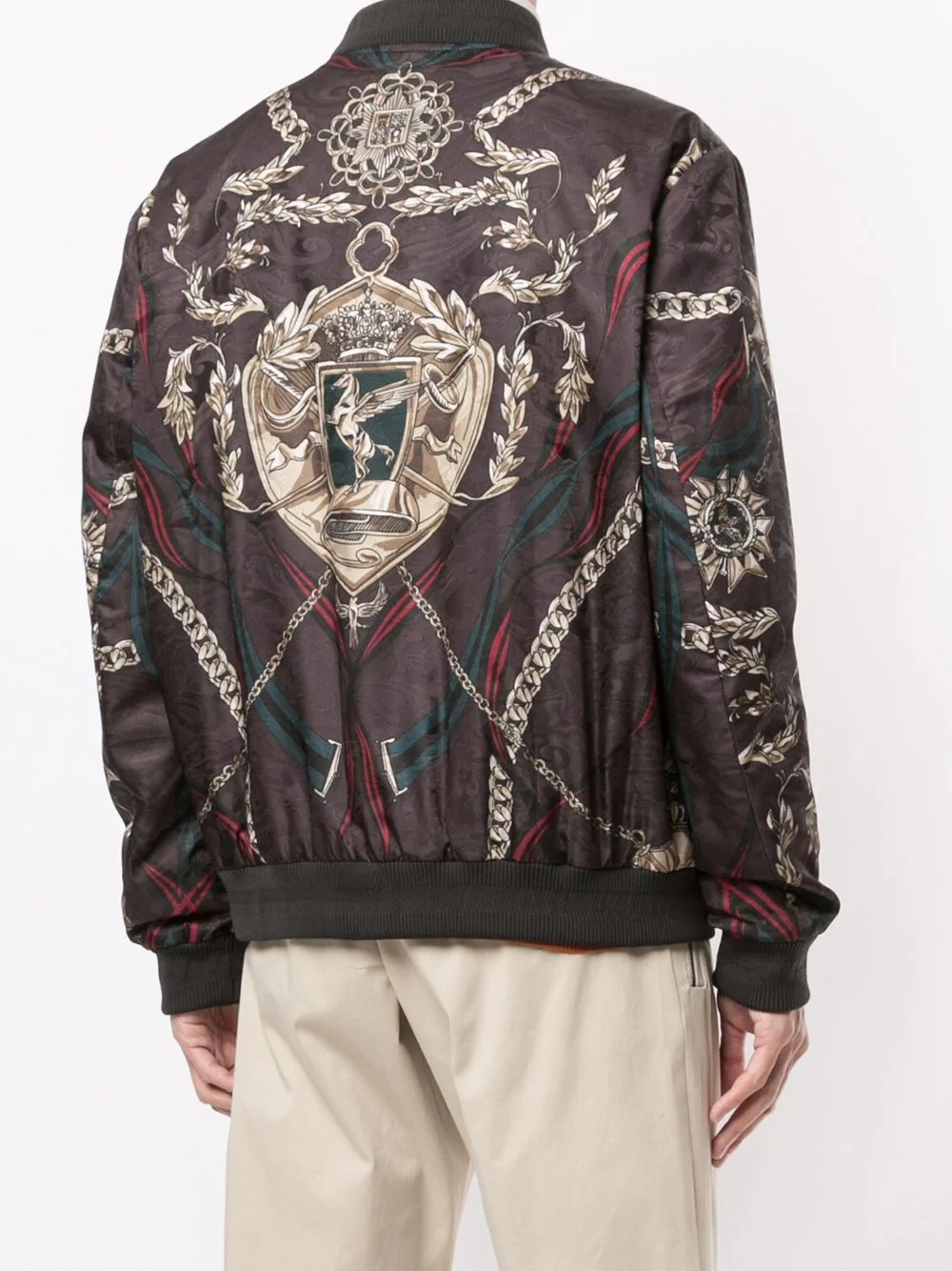 graphic print bomber jacket - 4