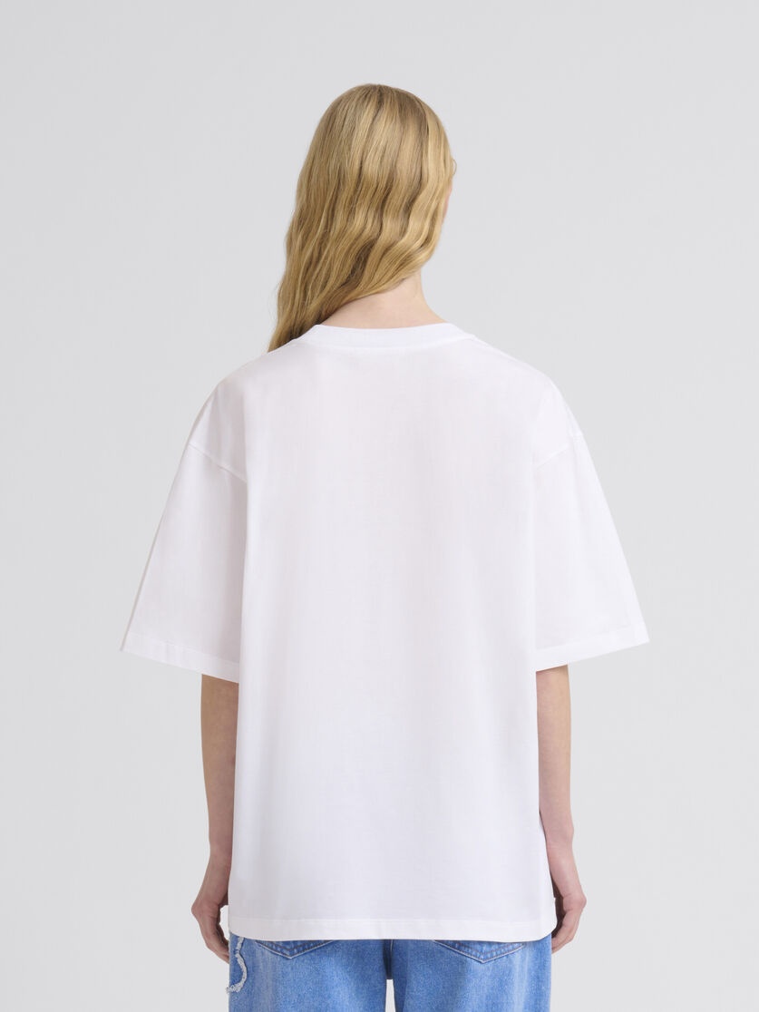 T-SHIRT WITH INDIGO POP FIELDS MARNI LOGO - 3