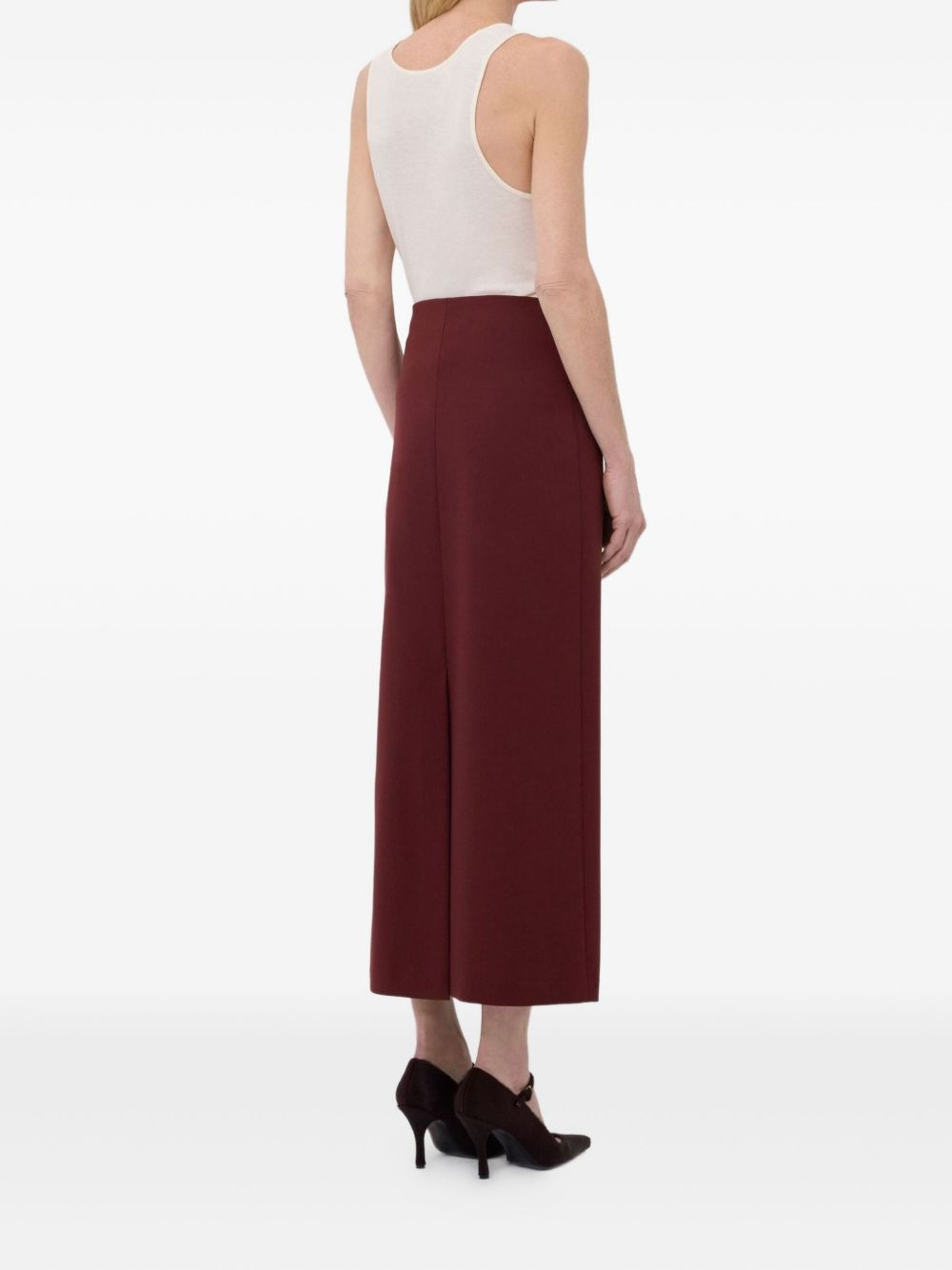 back-vent long straight skirt - 4
