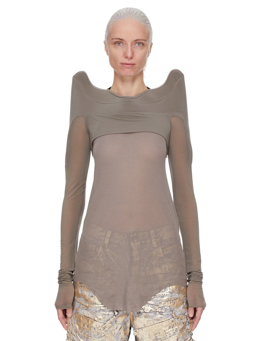 【Rick Owens】 TEC BOLERO Black Hollywood Tec Bolero T-shirt by Rick Owens on Sale