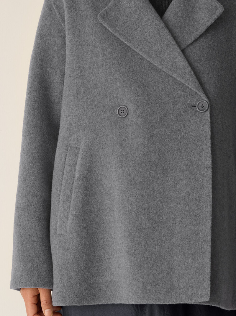 Doubleface Wool Cloud Short Coat 5