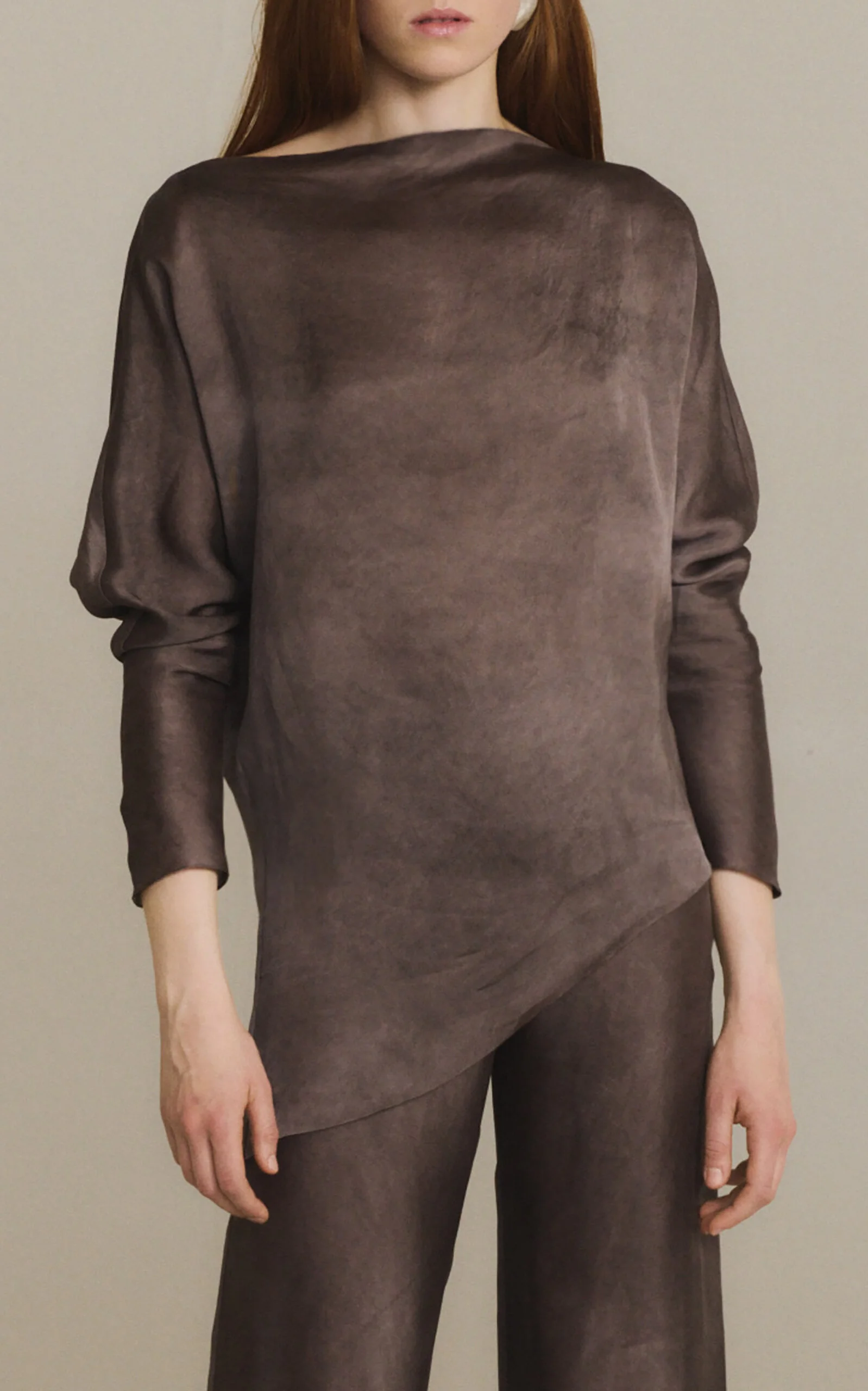 Pola Dolman-Sleeved Top taupe - 1