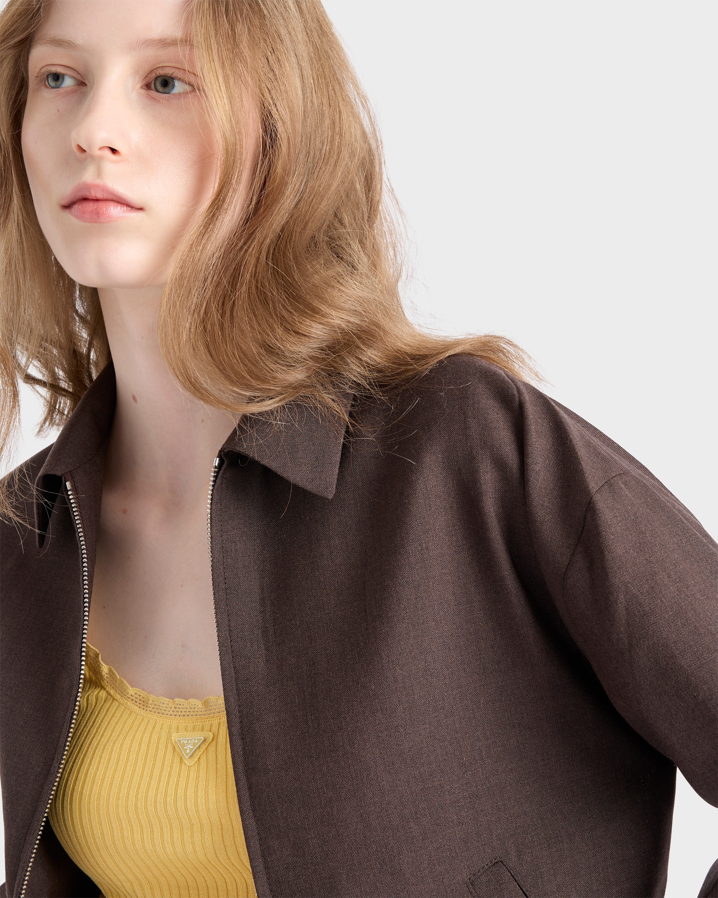 Kid mohair blouson jacket - 3