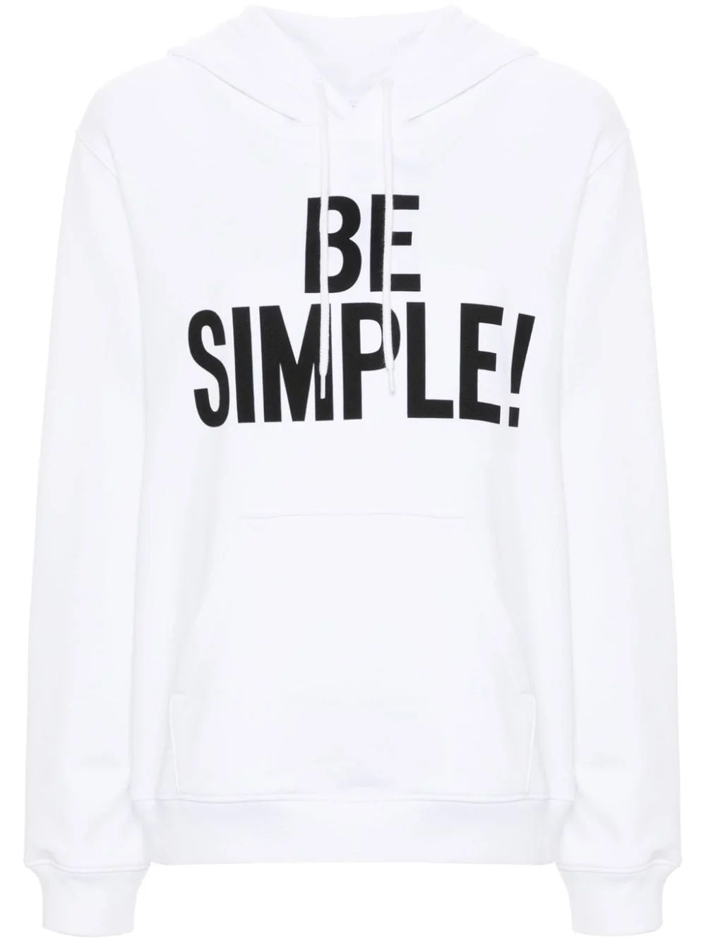 slogan-print organic-cotton hoodie - 1