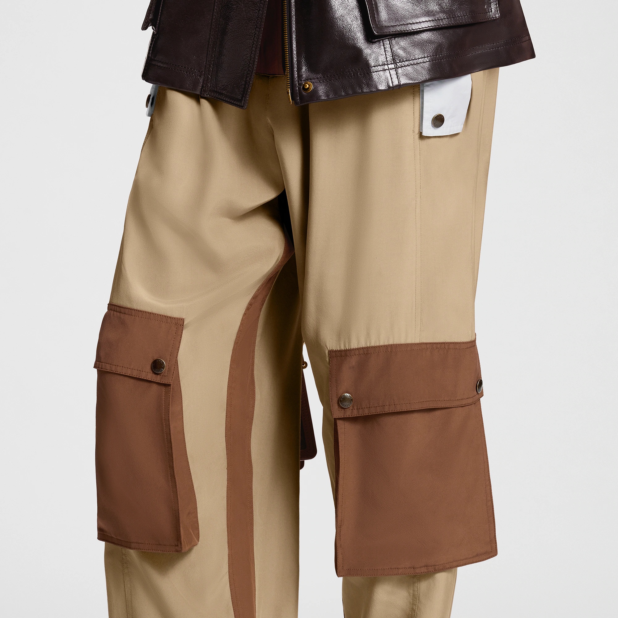 Color-Blocked Cargo Pants - 2