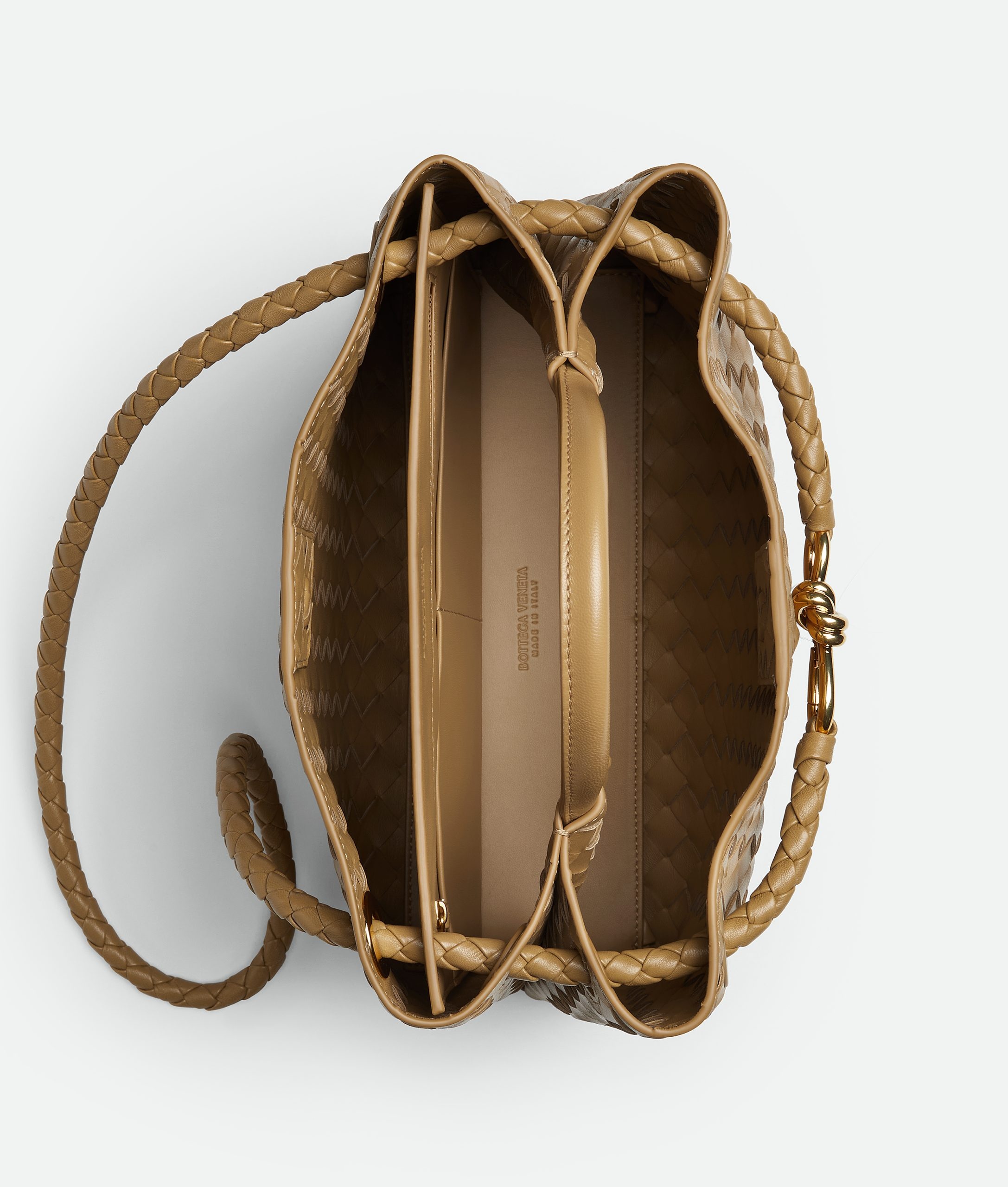 Bottega Veneta – Andiamo Medium Dark Praline - 3