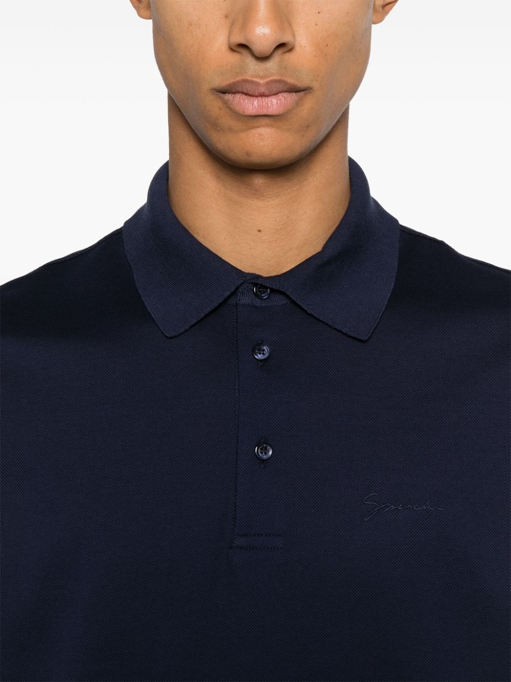 logo-embroidered polo shirt - 5