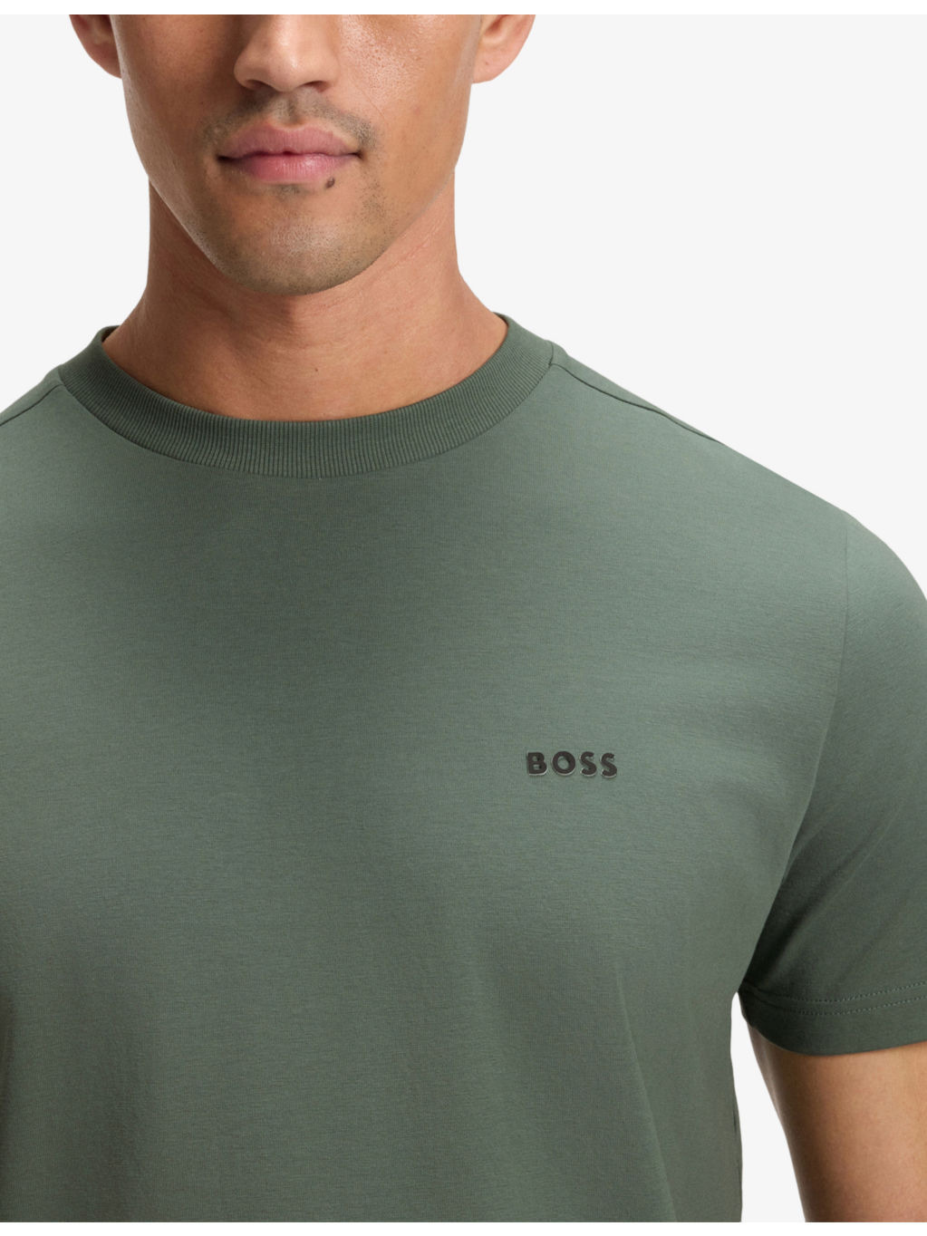 Brand-Embossed Short-Sleeved Stretch-Cotton T-Shirt - 5