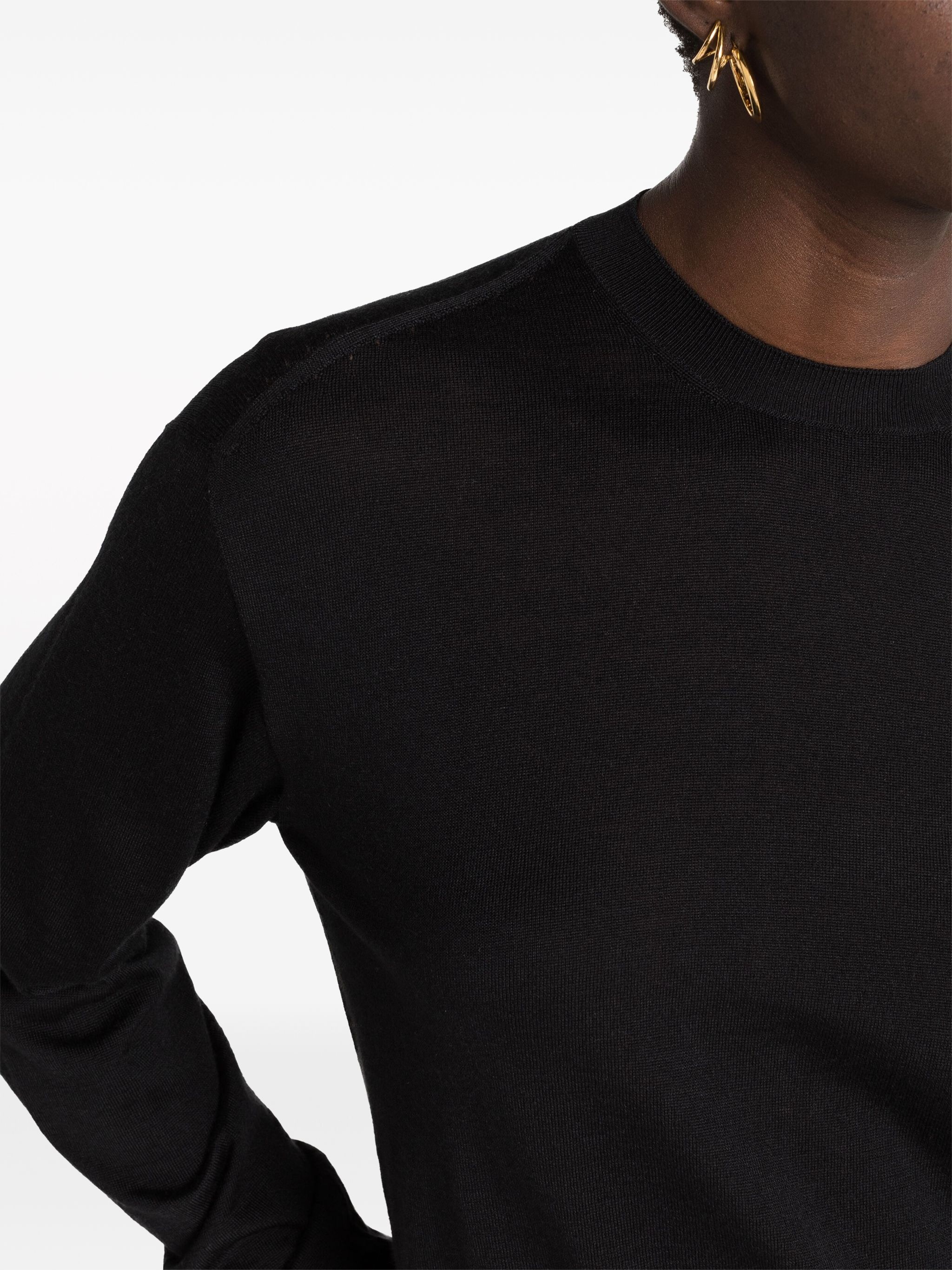 ribbed crew neck jumper - 5